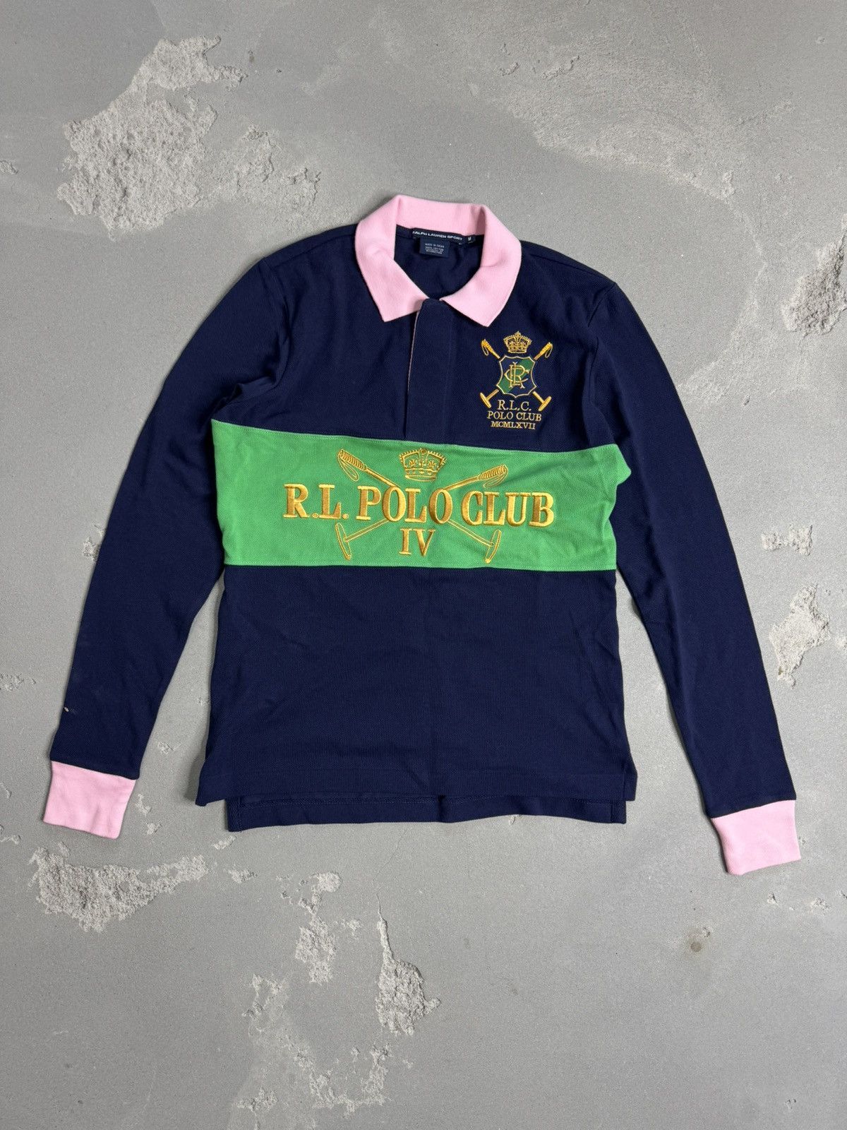 Polo Ralph Lauren × Ralph Lauren Sport × Vintage Vintage Polo Ralph Lauren 90s Women’s Rugby Shirt M Size M / US 6-8 / IT 42-44 - 1 Thumbnail