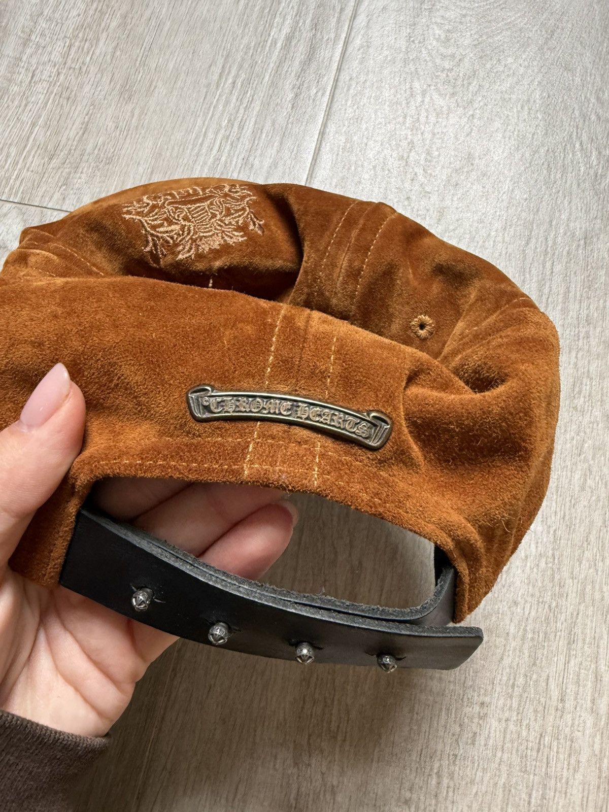 Chrome Hearts Chrome Hearts Suede Vine Dagger 5-Panel cap Size ONE SIZE - 9 Thumbnail