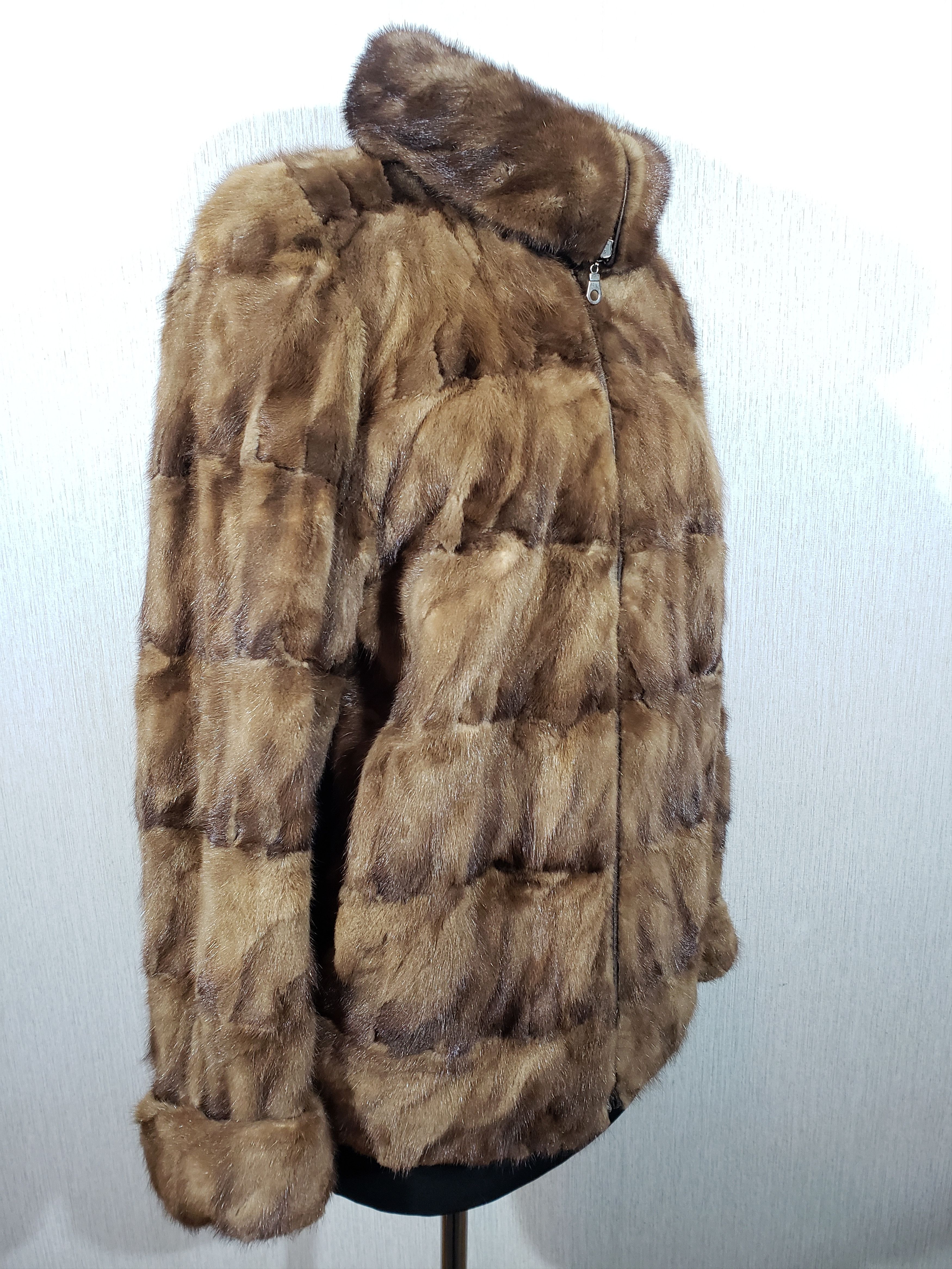 Other Stylish brown women's mink coat. Size XL / US 12-14 / IT 48-50 - 4 Thumbnail