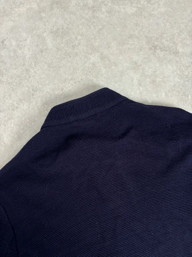 Emporio Armani SS2016 Emporio Armani Navy Wool Minimalist Zip-up Jacket Size US L / EU 52-54 / 3 - 6 Thumbnail