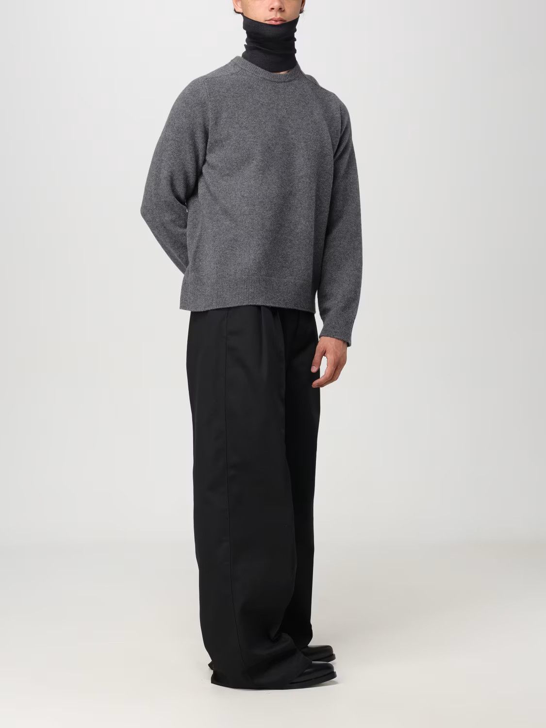 Maison Margiela o1s22i1n1024 Wool Crewneck Pullover Sweater in Grey Size US M / EU 48-50 / 2 - 2 Thumbnail
