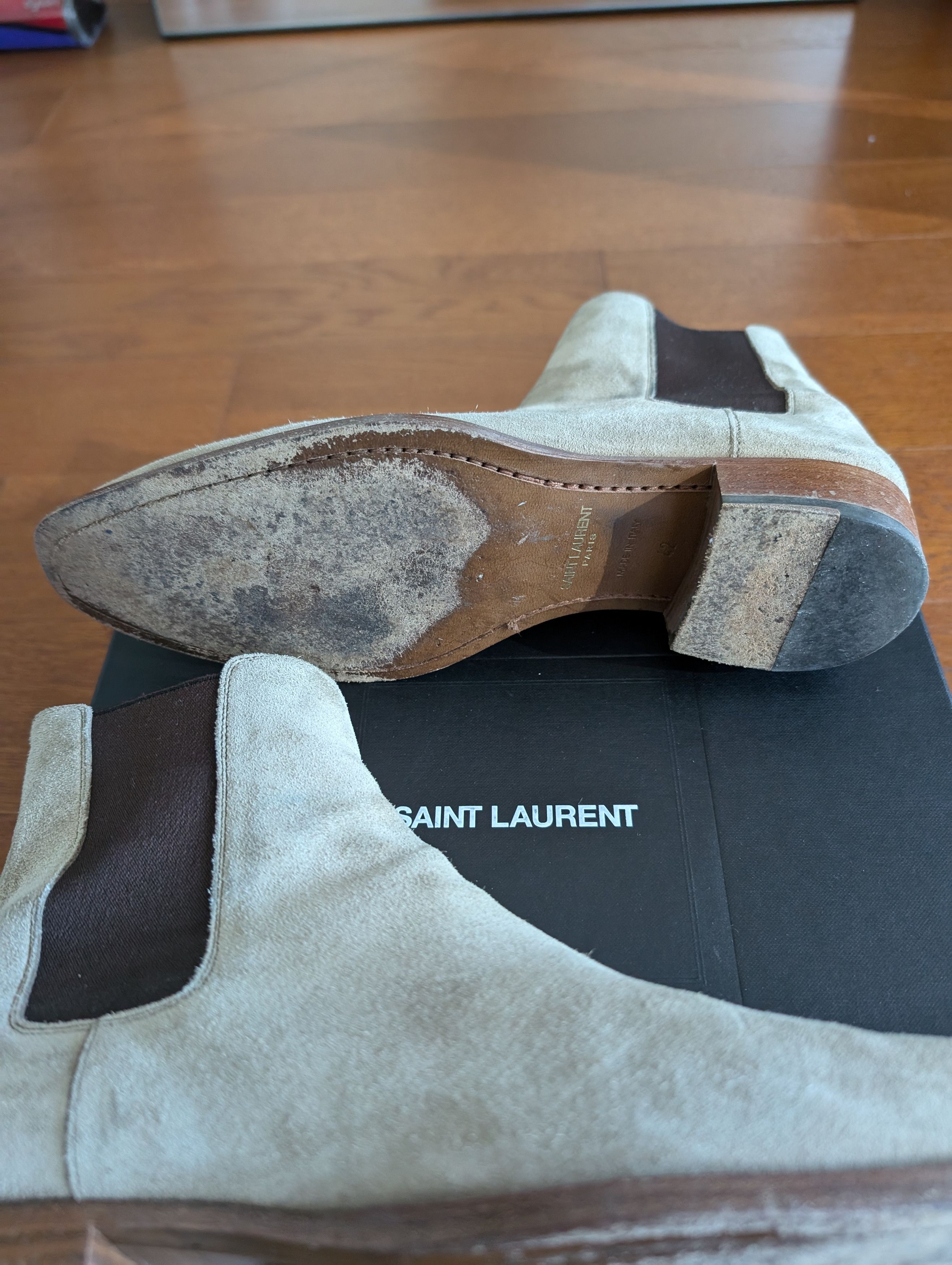 Saint Laurent Paris Saint Laurent Paris Wyatt Chelsea Boots 30 Sigaro Tan 42 9US Size US 9 / EU 42 - 3 Thumbnail