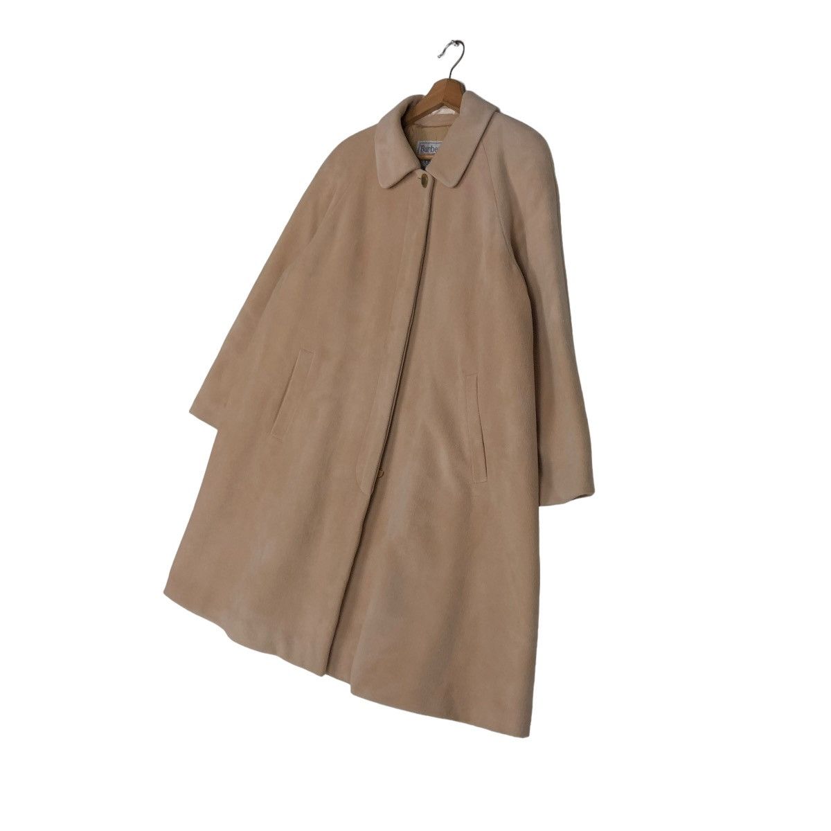 Burberry 🔥VINTAGE LONG WOOL FLY COATS JACKET BURBERRYS HERRINGBONE Size US M / EU 48-50 / 2 - 2 Thumbnail