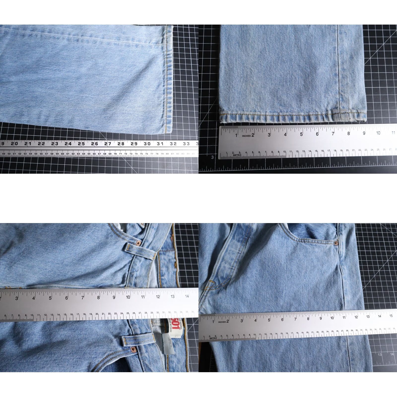 Levi's Y2K Levi's 501 XX Jeans Men 36 x 32 Blue Denim Button Fly Vintage No 9 Size US 36 / EU 52 - 8 Thumbnail