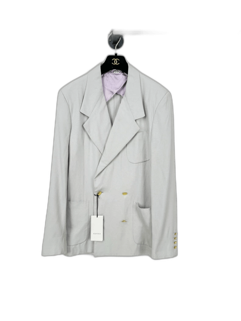 Gucci Gucci Double-Breasted Jacket with Tags Size L / US 10 / IT 46 - 1 Thumbnail