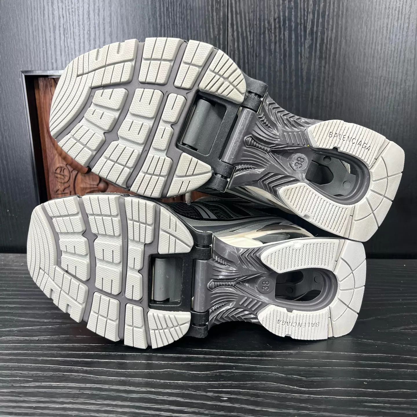 Balenciaga Balenciaga x-pander Gray 38 Mint Original Box Size US 8 / IT 38 - 2 Thumbnail