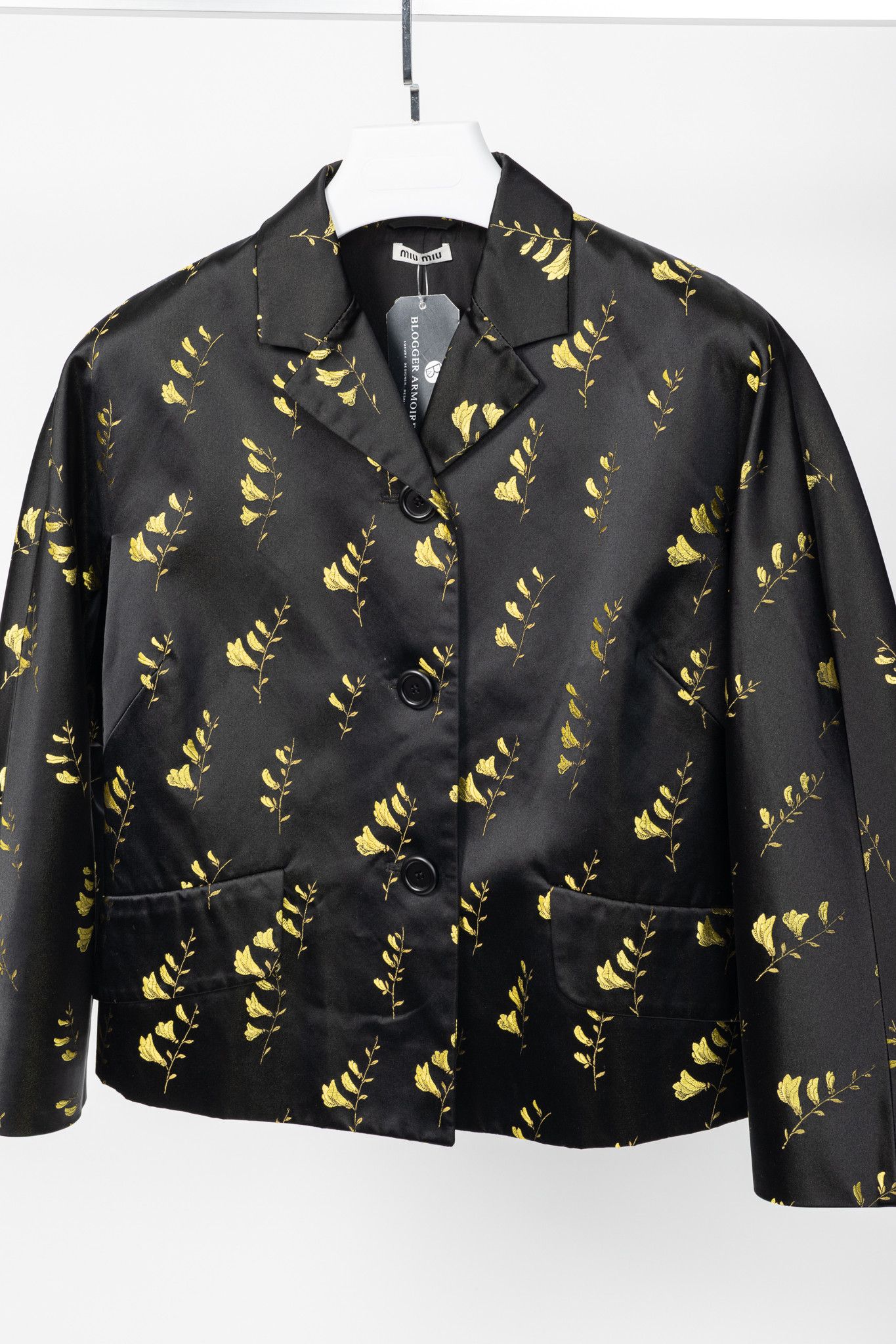 Miu Miu Miu Miu SS15 Runway Duchesse Mughetto Jacquard Satin Jacket Size S / US 4 / IT 40 - 3 Thumbnail