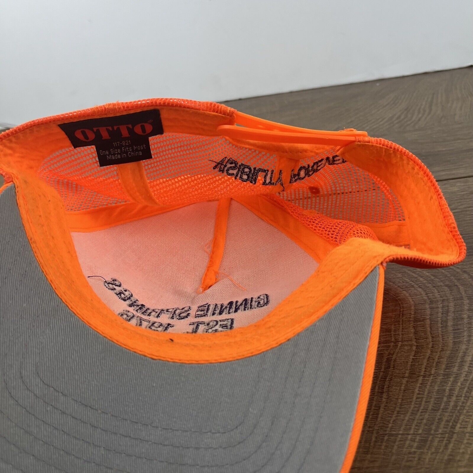 Other Ginnie Springs 1976 Hat Snapback Hat Orange Adjustable Hat A Size ONE SIZE - 15 Thumbnail