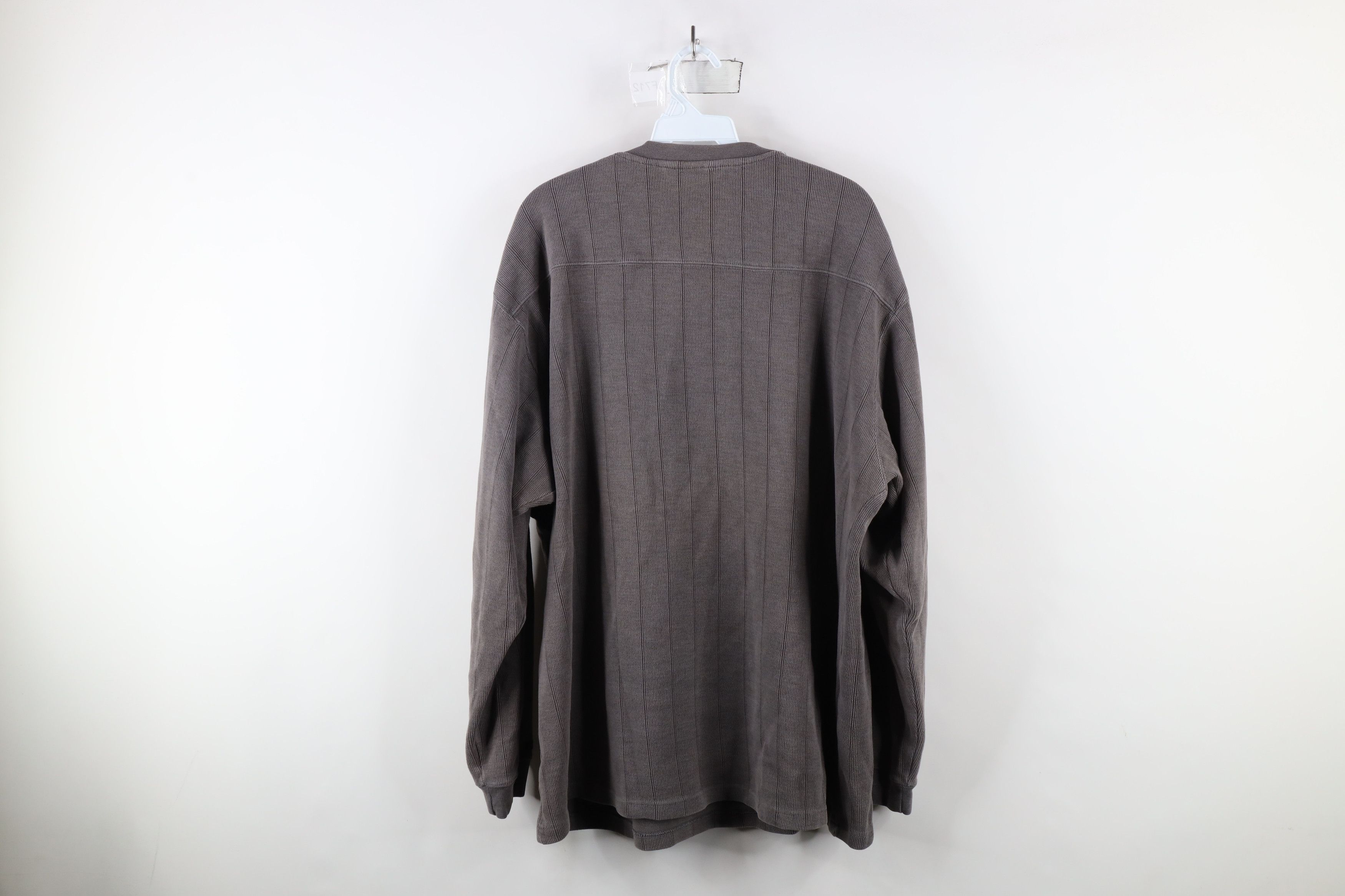 Columbia × Vintage Vintage 90s Columbia Heavyweight Ribbed Knit Sweater Gray Size US XXL / EU 58 / 5 - 7 Thumbnail