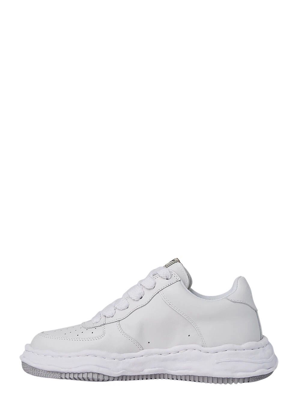 Other MIHARAYASUHIRO Wayne White Leather Sneakers New Auth Size US 13 / EU 46 - 3 Thumbnail