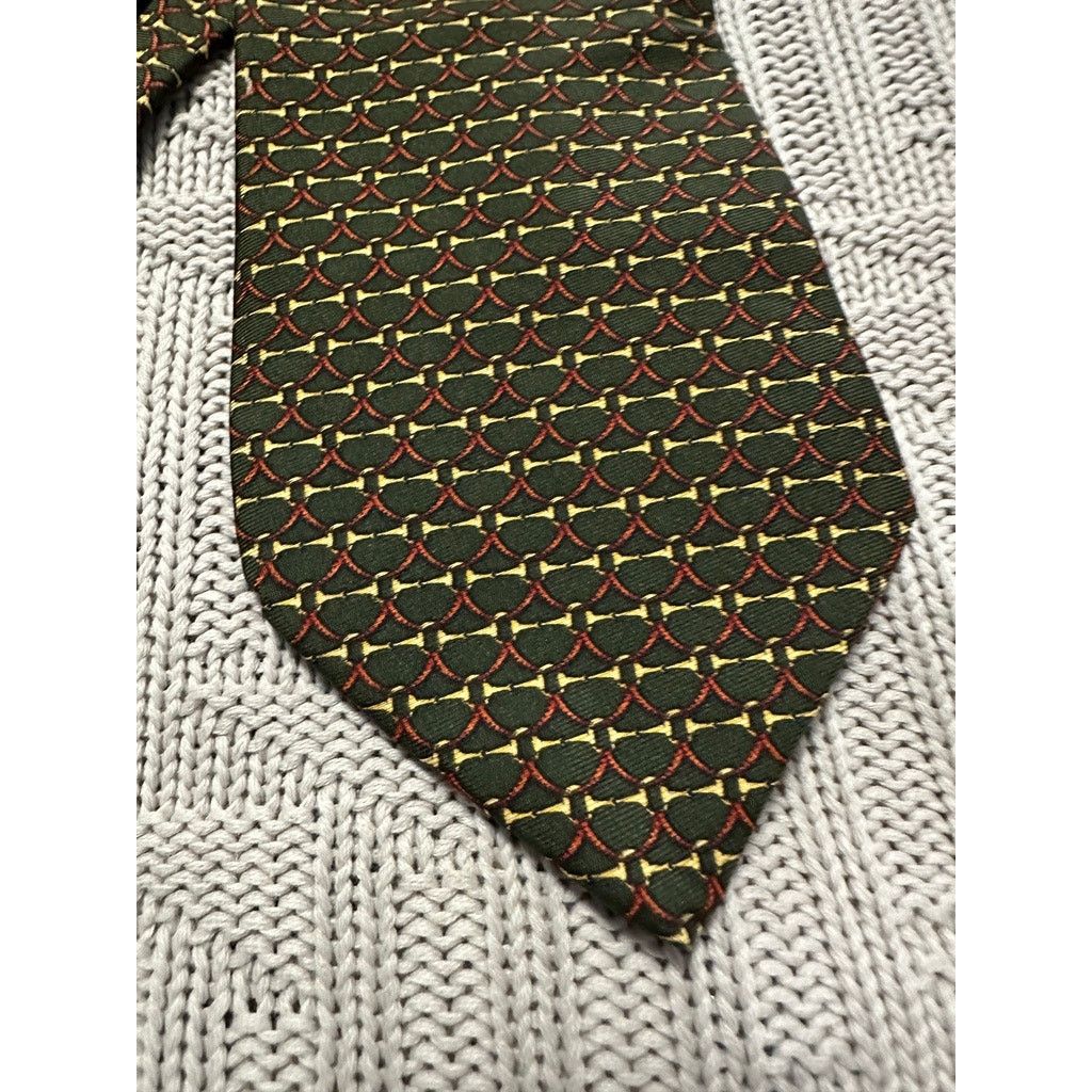Brooks Brothers Brooks Brothers green horse bit silk tie Size ONE SIZE - 2 Thumbnail