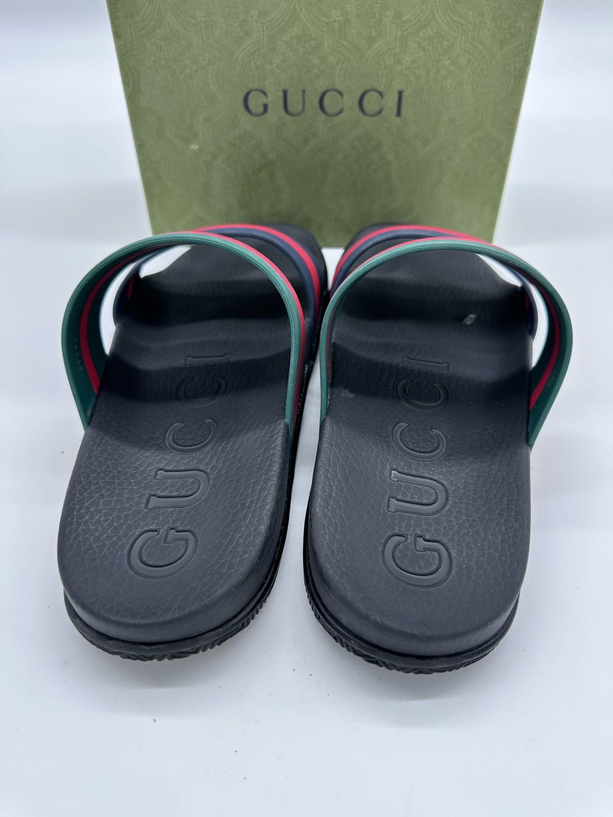 Gucci Gucci Agrado GRG Rubber Slide 'Black' Size 11 Size US 12 / EU 45 - 10 Thumbnail