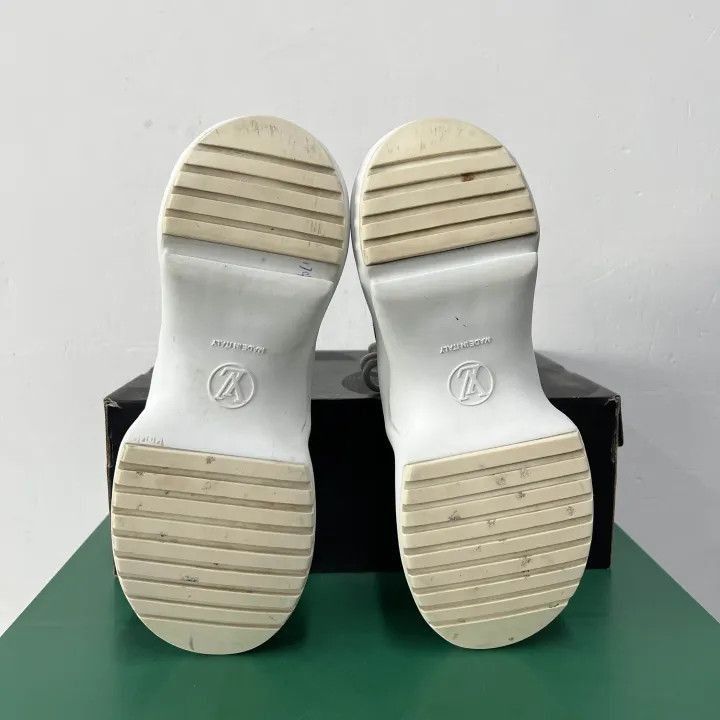 Louis Vuitton Louis Vuitton Leather Sneakers in White and Blue -2508 Size US 7.5 / EU 40-41 - 3 Thumbnail