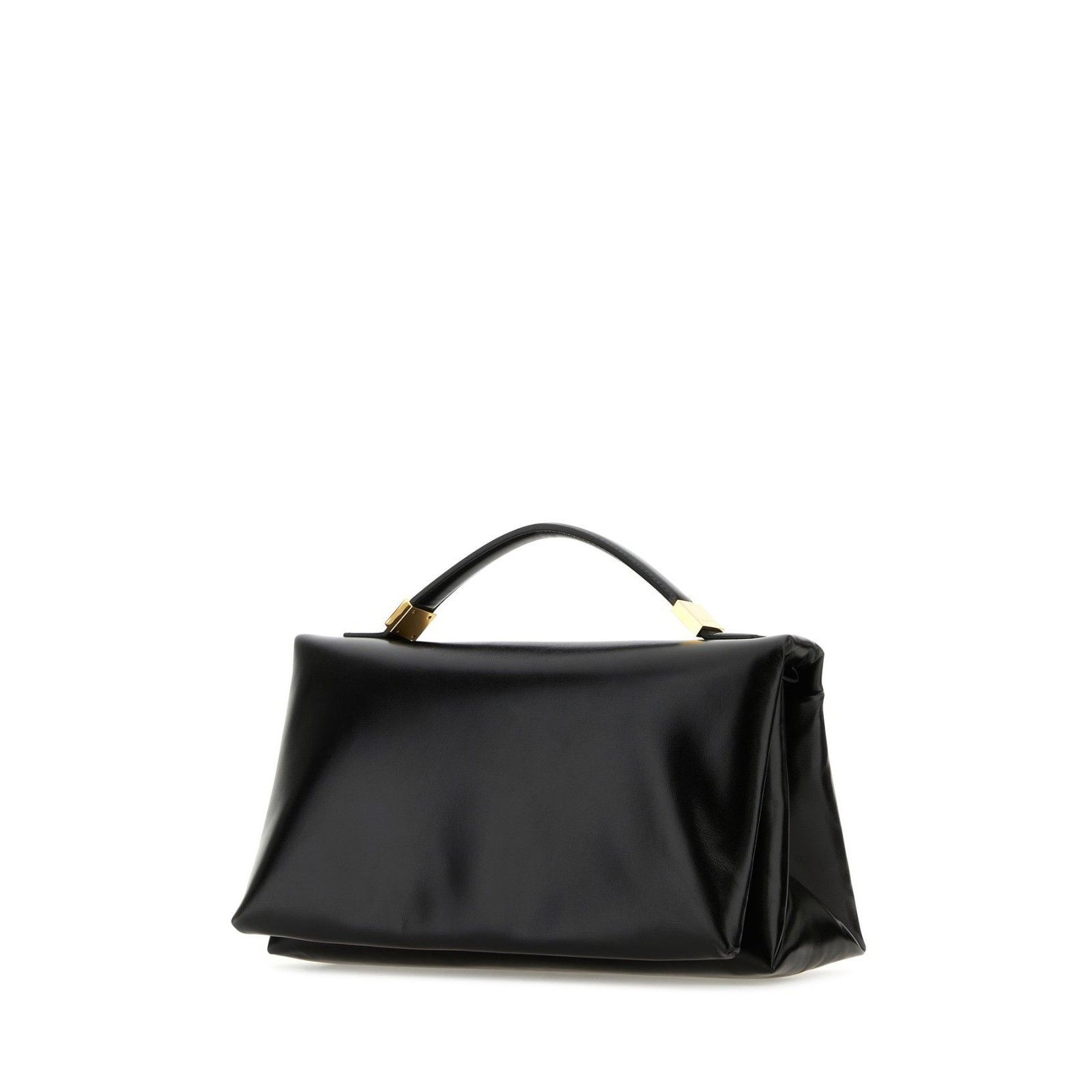 Marni MARNI Prisma Box Black Smooth Leather Top Handle Bag New & A Size ONE SIZE - 2 Thumbnail