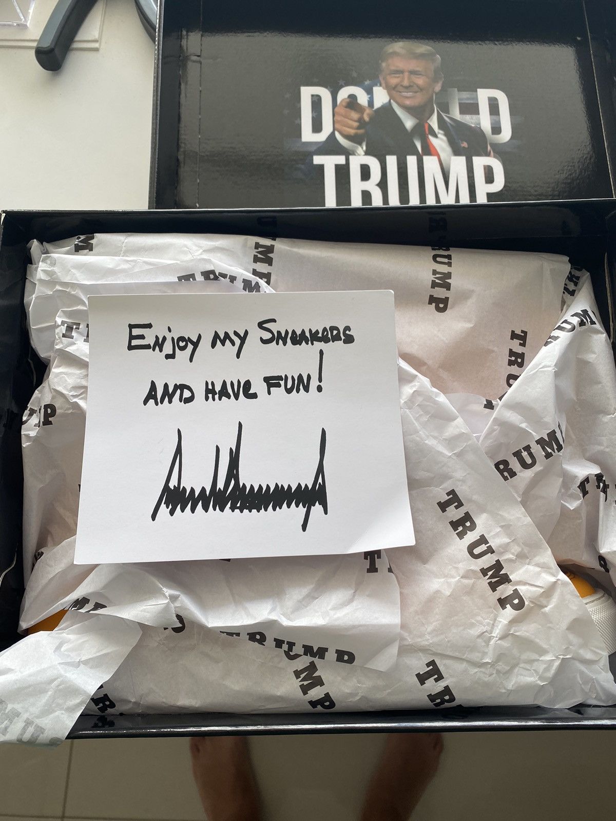 Donald Trump Donald J Trump Bitcoin Crypto President Size US 11 / EU 44 - 6 Thumbnail