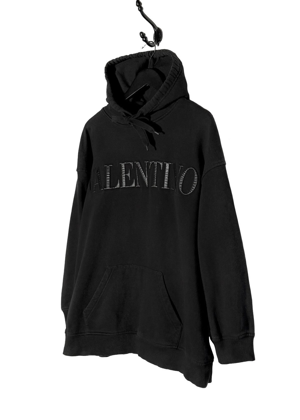 Valentino Valentino Black 3D Logo Embossed Hoodie Size S / US 4 / IT 40 - 2 Thumbnail