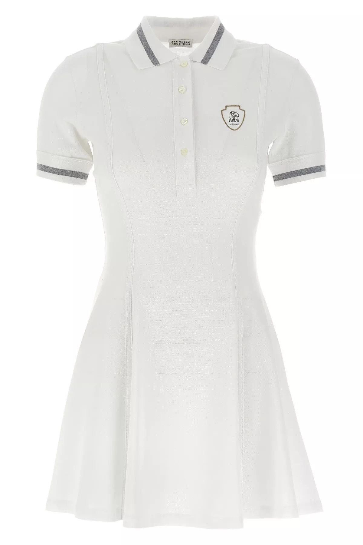 Brunello Cucinelli Logo embroidery dress Size M / US 6-8 / IT 42-44 - 1 Thumbnail