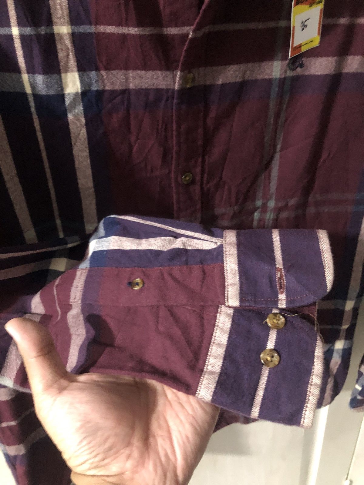 Flannel × Vintage FLANNEL x BEANPOLE REDWINE Size US L / EU 52-54 / 3 - 8 Thumbnail