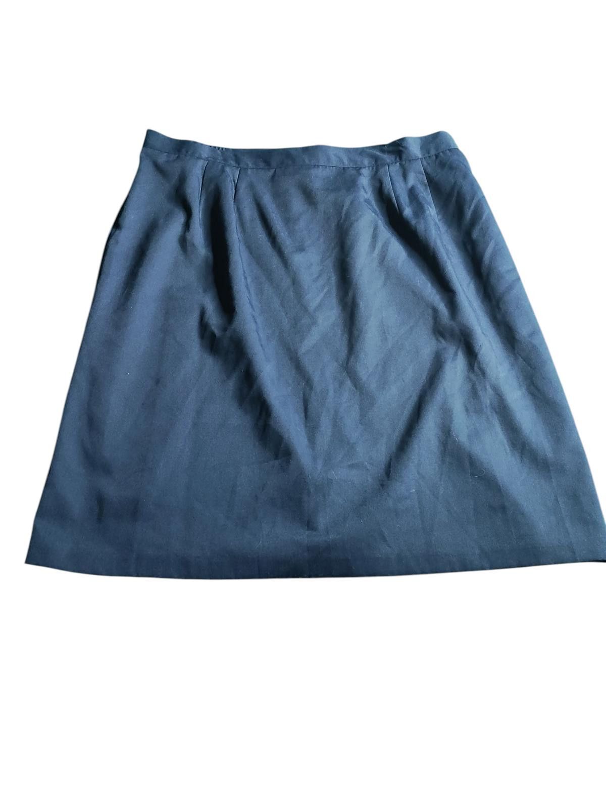 Other Sag Harbor Classic Navy A-Line Midi Skirt for Women Size 42" / US 20 - 4 Thumbnail