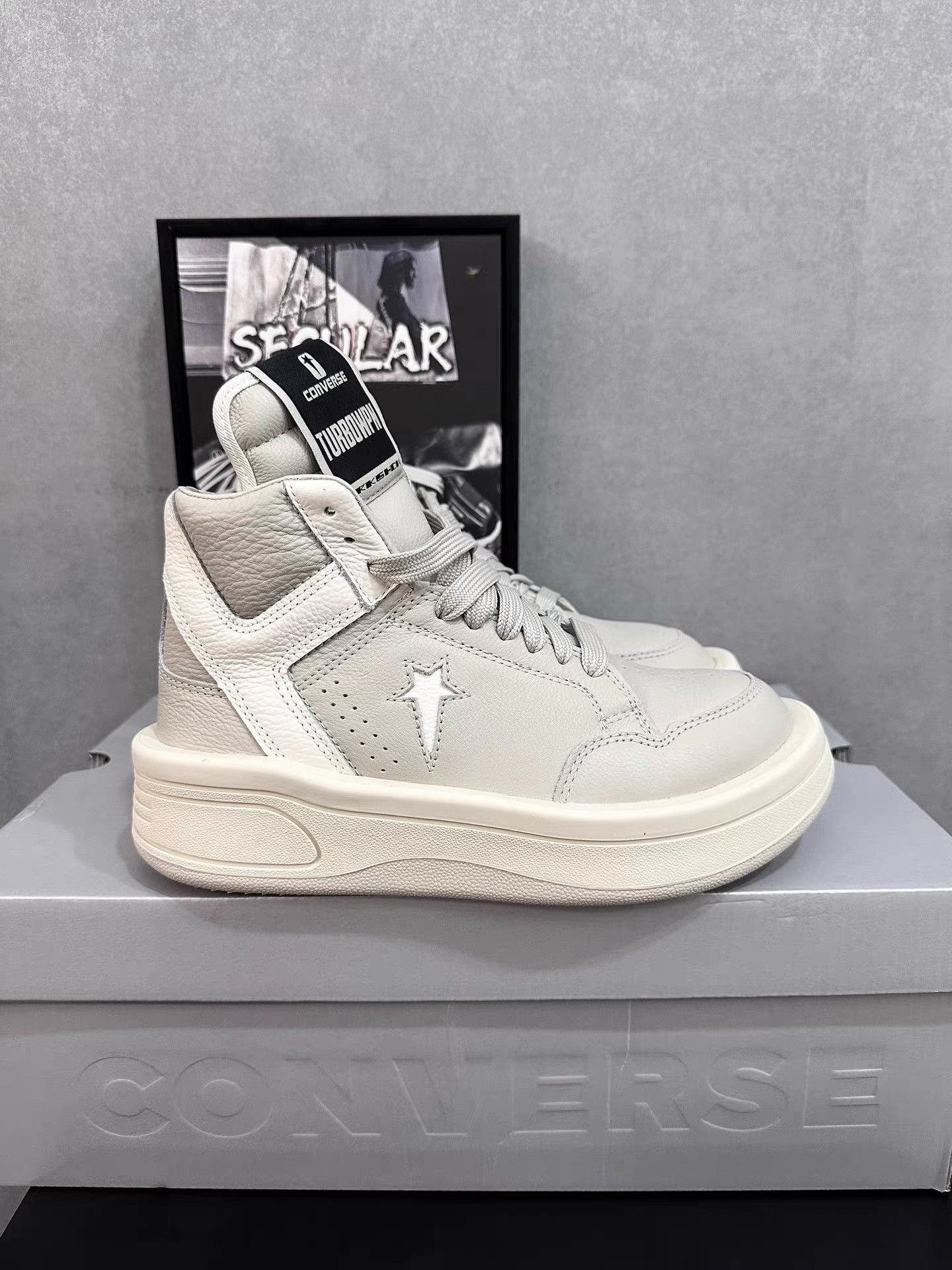 Rick Owens Rick Owens x Converse 24FW Grey Co-branded K34 Size US 5.5 / EU 38 - 2 Thumbnail