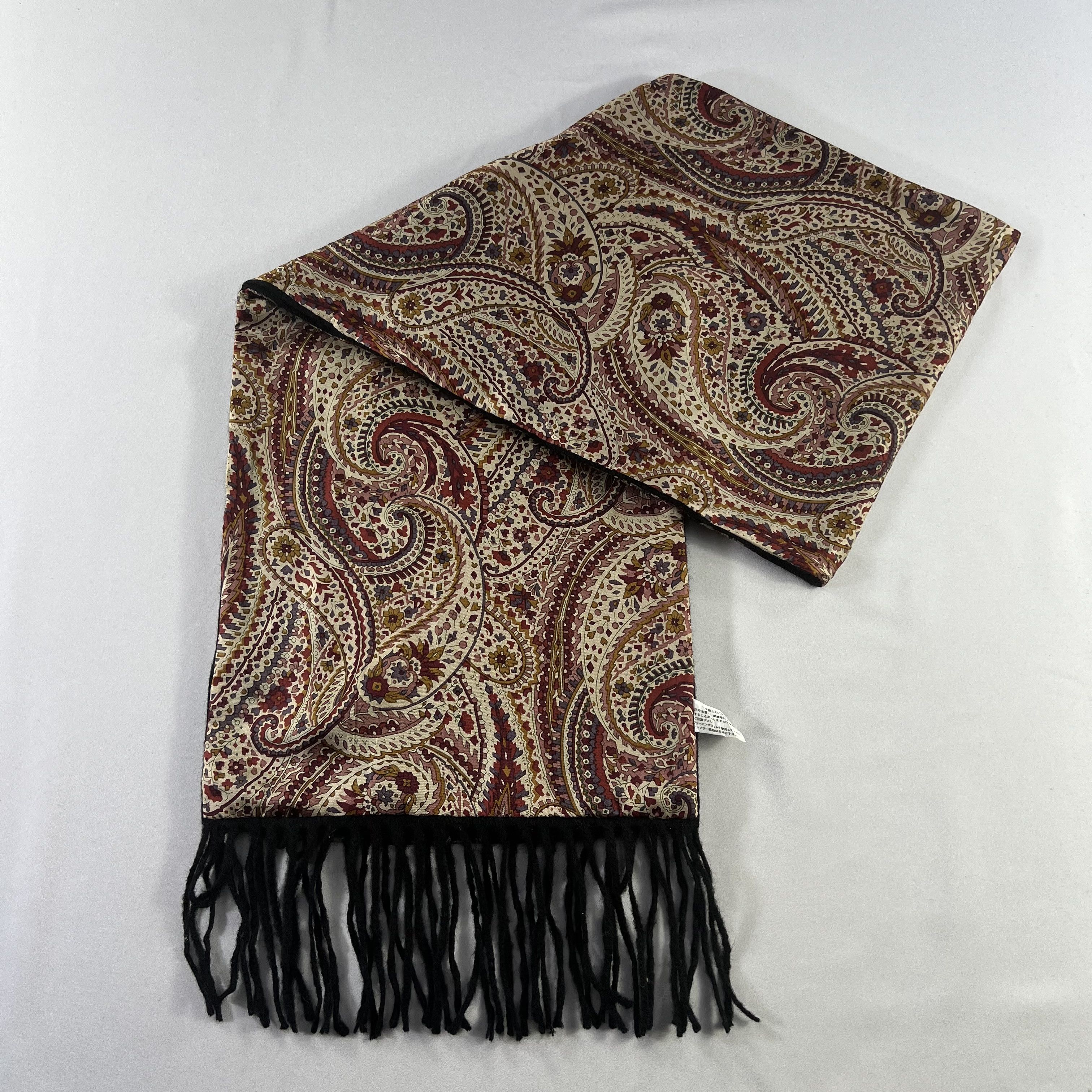 Vintage Vintage Paislee Silk Scarf / Muffler / Neckwear P1024 Size ONE SIZE - 4 Thumbnail