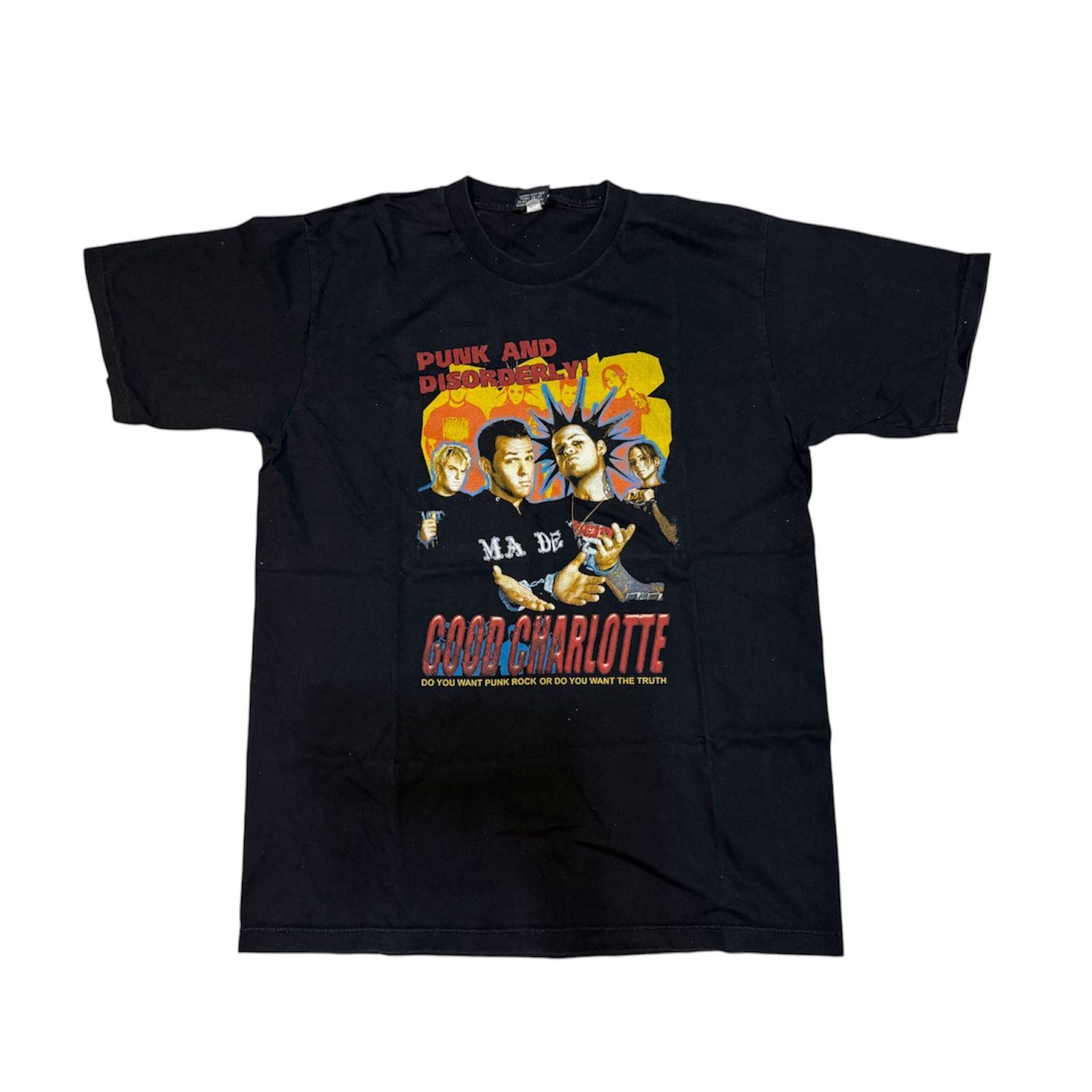 Band Tees Vintage 00s Good Charlotte Bootleg T Shirt Size US XL / EU 56 / 4 - 1 Thumbnail