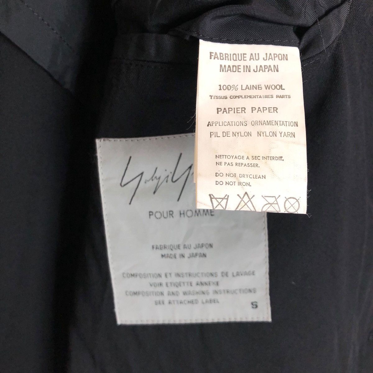 Yohji Yamamoto Vintage Yohji Yamamoto Pour Homme S/S 1999 Wool Light Jacket Size US L / EU 52-54 / 3 - 16 Thumbnail