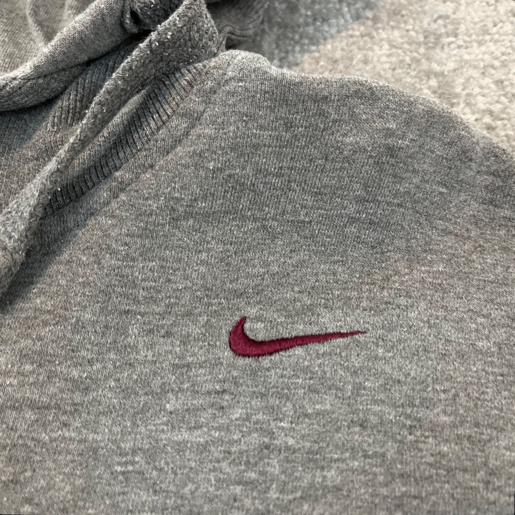 Nike VINTAGE Nike FSU Hoodie Mens S / L Gray Sweatshirt VTG Florida State University Swoosh Pullover Hooded Size US S / EU 44-46 / 1 - 4 Thumbnail