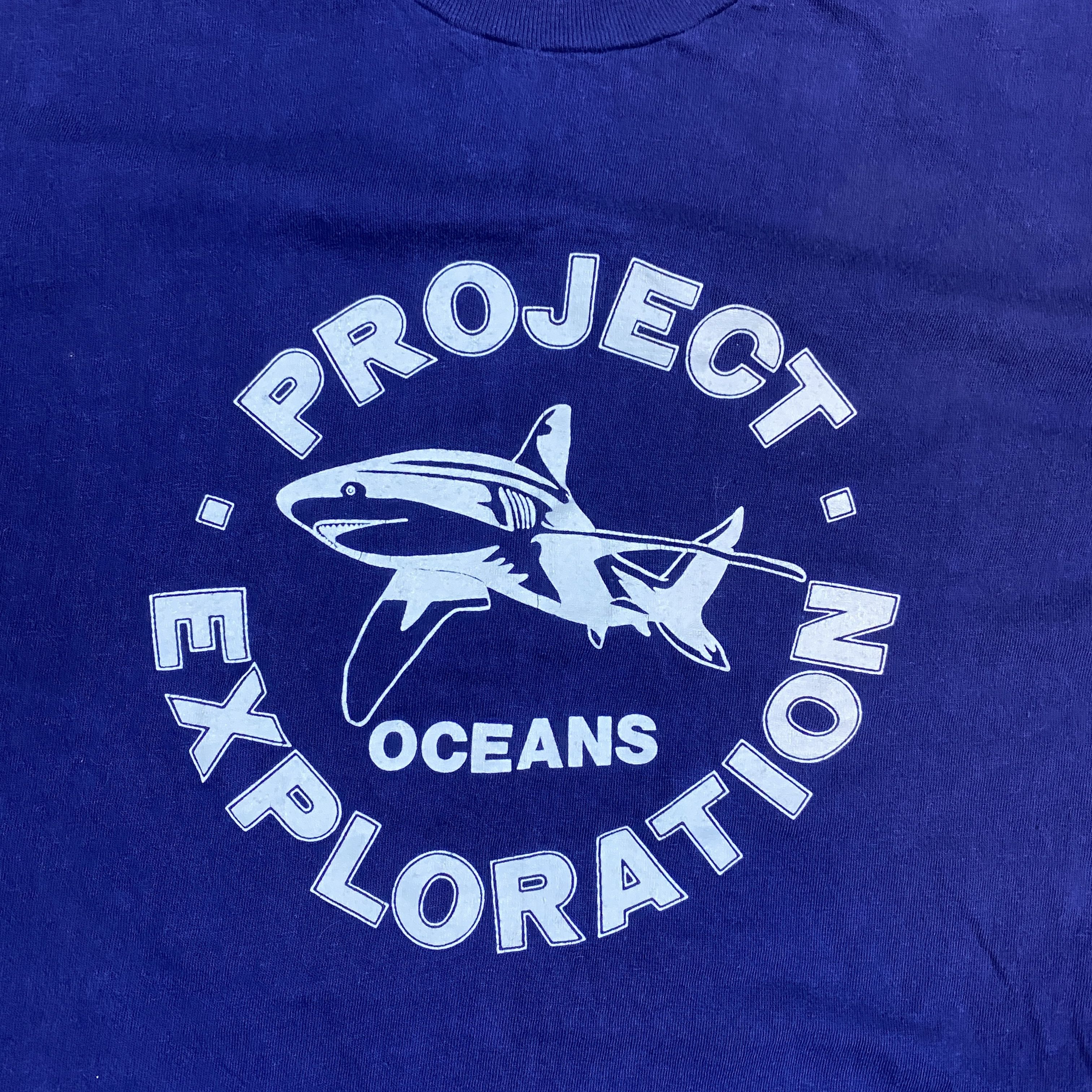 Vintage Vintage Single Stitch Project Oceans Shark Tee XL Size US XL / EU 56 / 4 - 4 Thumbnail