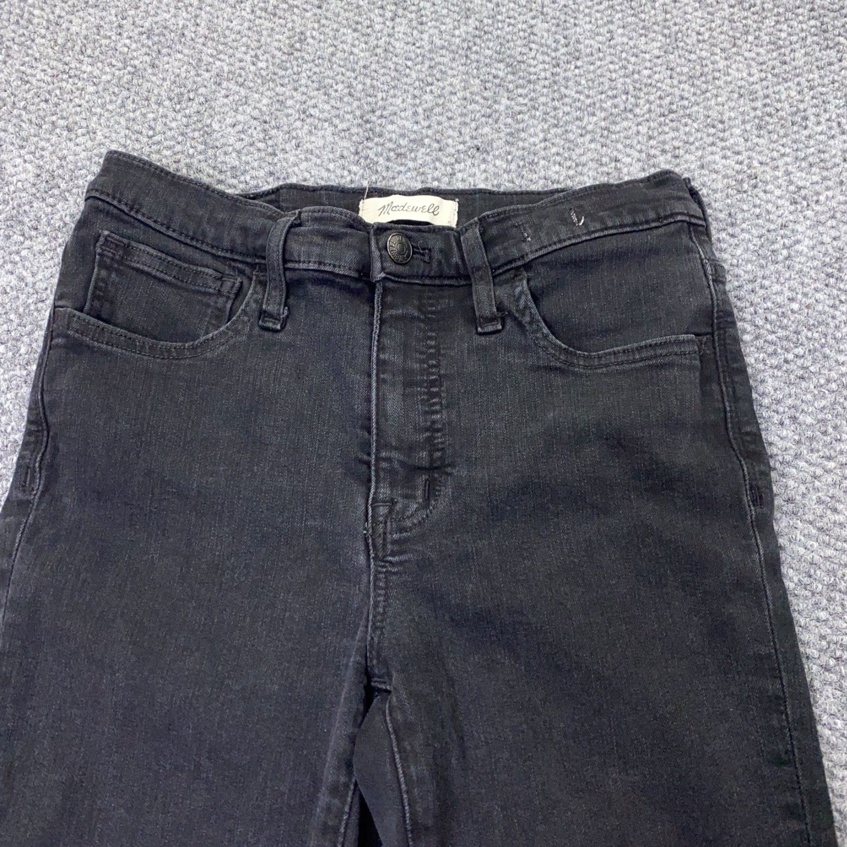 Madewell Madewell Jeans Womens High Rise Slim Stretch Skinny 27 Black Denim Trousers Jeans Size 27" / US 4 / IT 40 - 2 Thumbnail