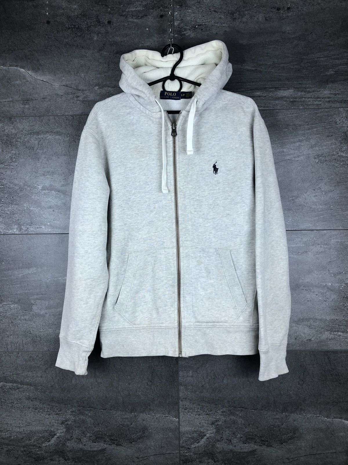 Ralph Lauren POLO RALPH LAUREN Sweat Full Zip Hoodie Men's S cotton gray type Vintage Second Hand