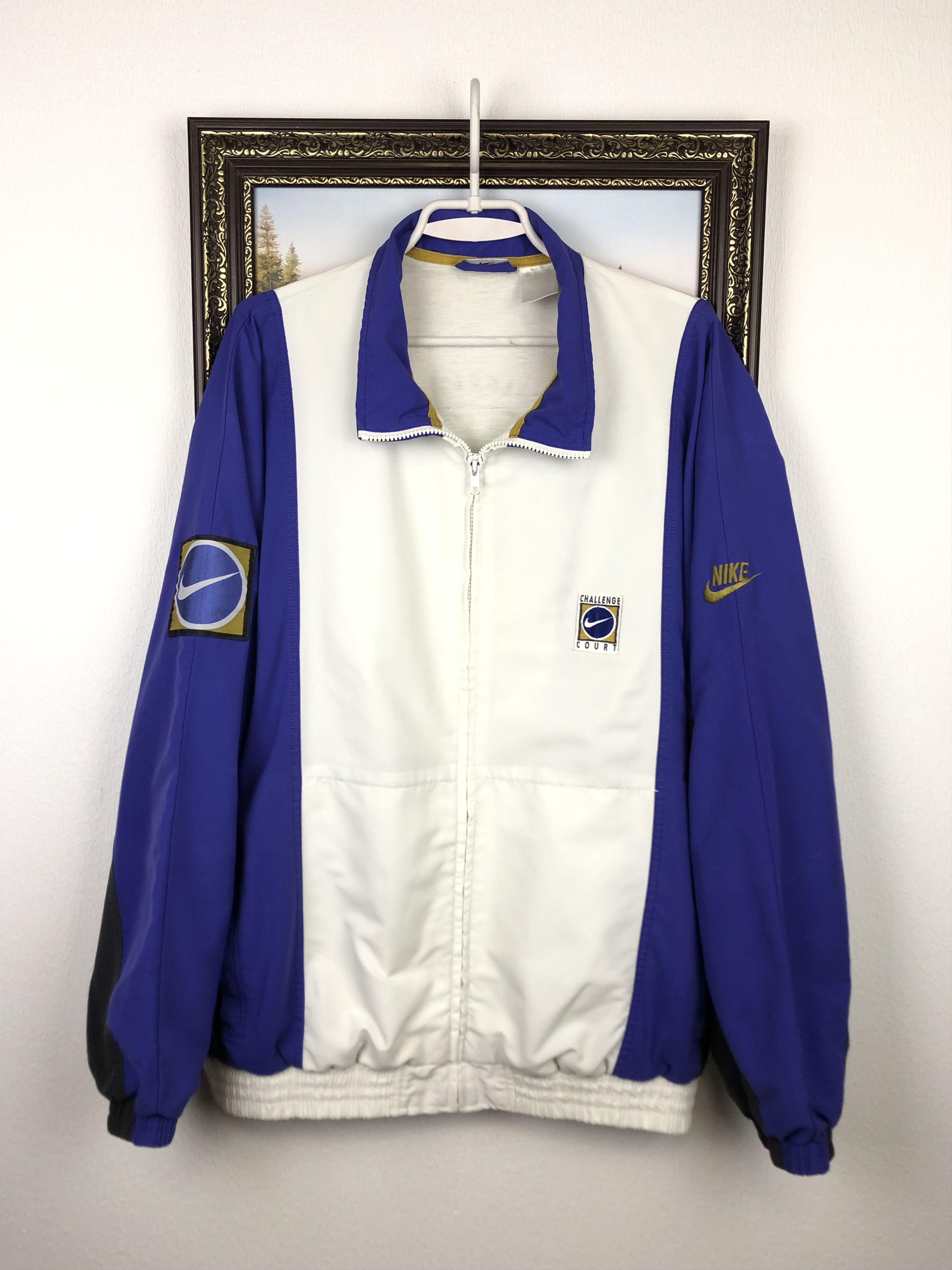 Nike Vintage 90's Nike Challenge Court Andre Agassi Jacket Track Size US XL / EU 56 / 4 - 4 Thumbnail