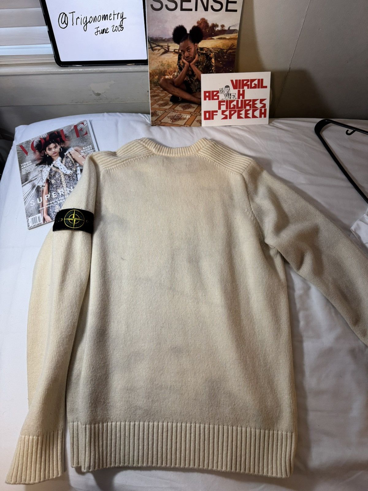Stone Island Cream / Off-White Knit Sweater Size US M / EU 48-50 / 2 - 5 Thumbnail