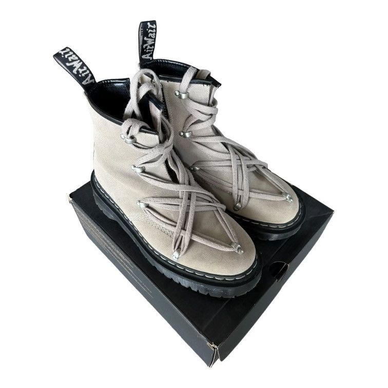 image of Rick Owens Doc Martens Shoes in Grey, Men's (Size 9)