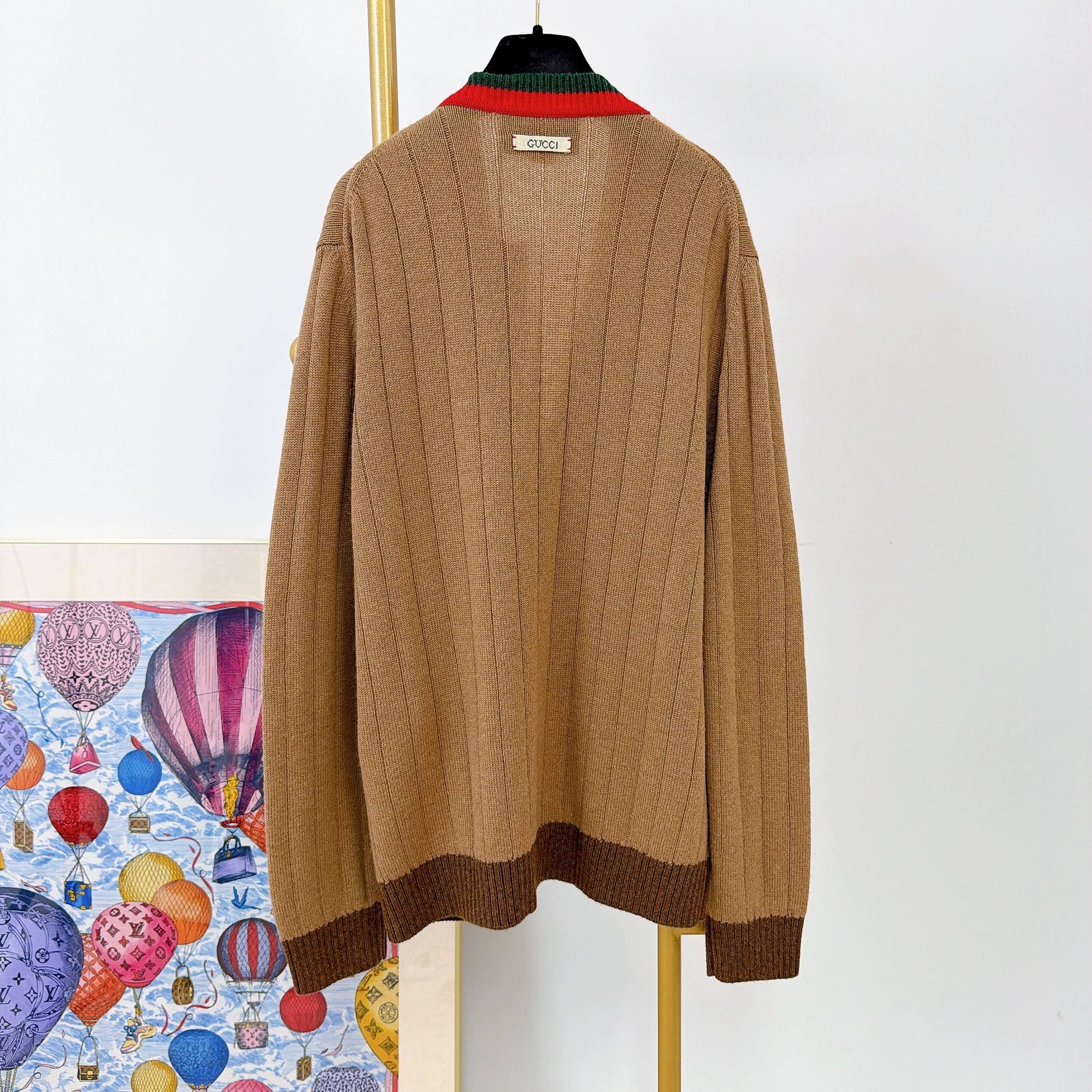 Gucci Gucci Khaki Knit Cardigan XL New With Tags Size XL / US 12-14 / IT 48-50 - 2 Thumbnail
