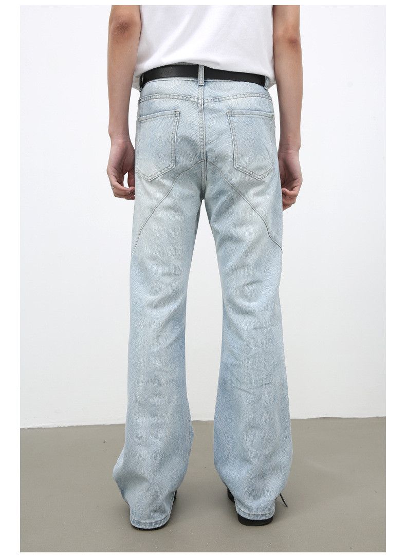 Japanese Brand × Jean Vintage Washed Stitching All-match Loose Flared Jeans Size US 32 / EU 48 - 6 Thumbnail