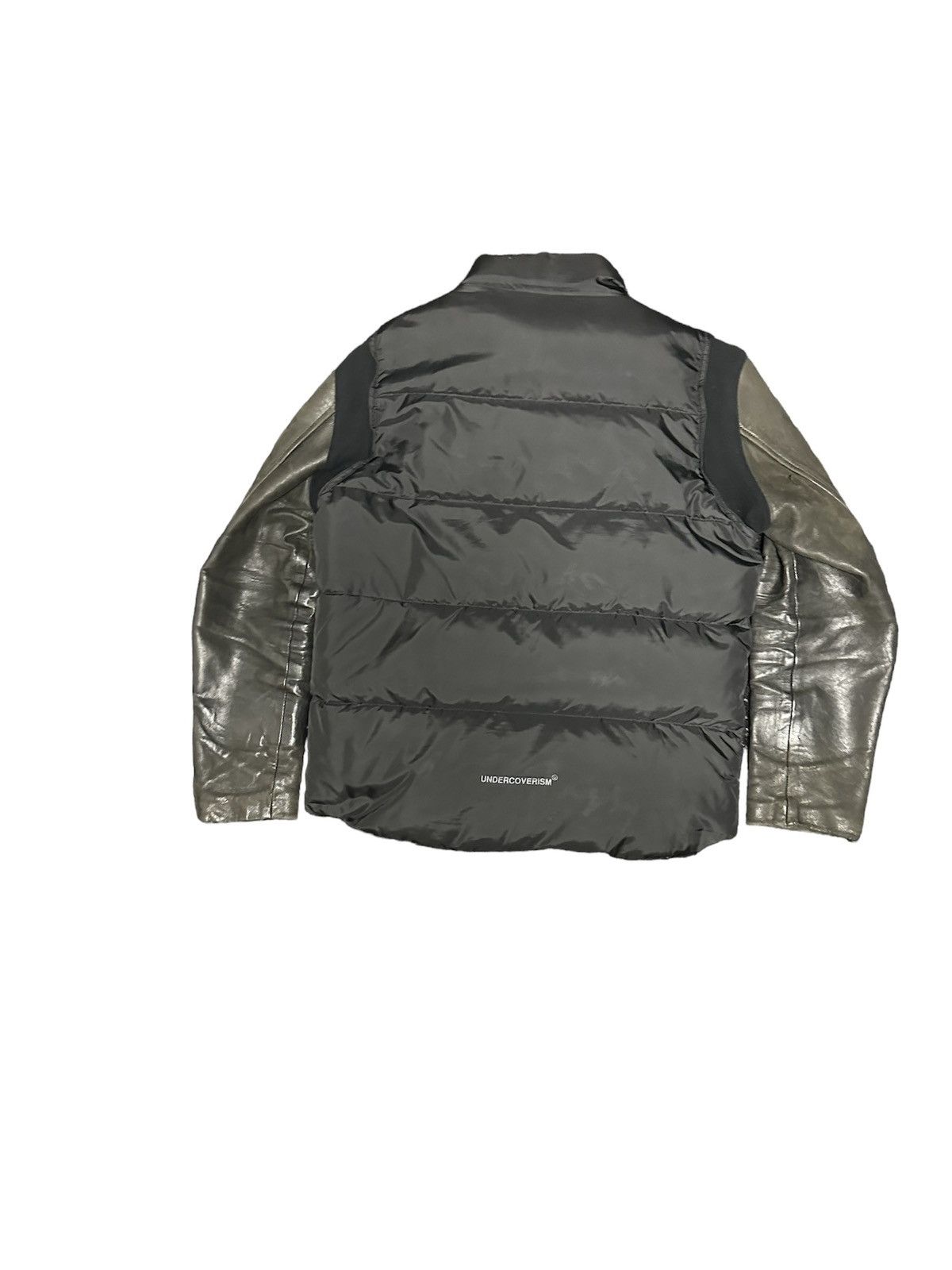 Undercover Undercoverism black leather sleeve down jacket Size US M / EU 48-50 / 2 - 2 Thumbnail