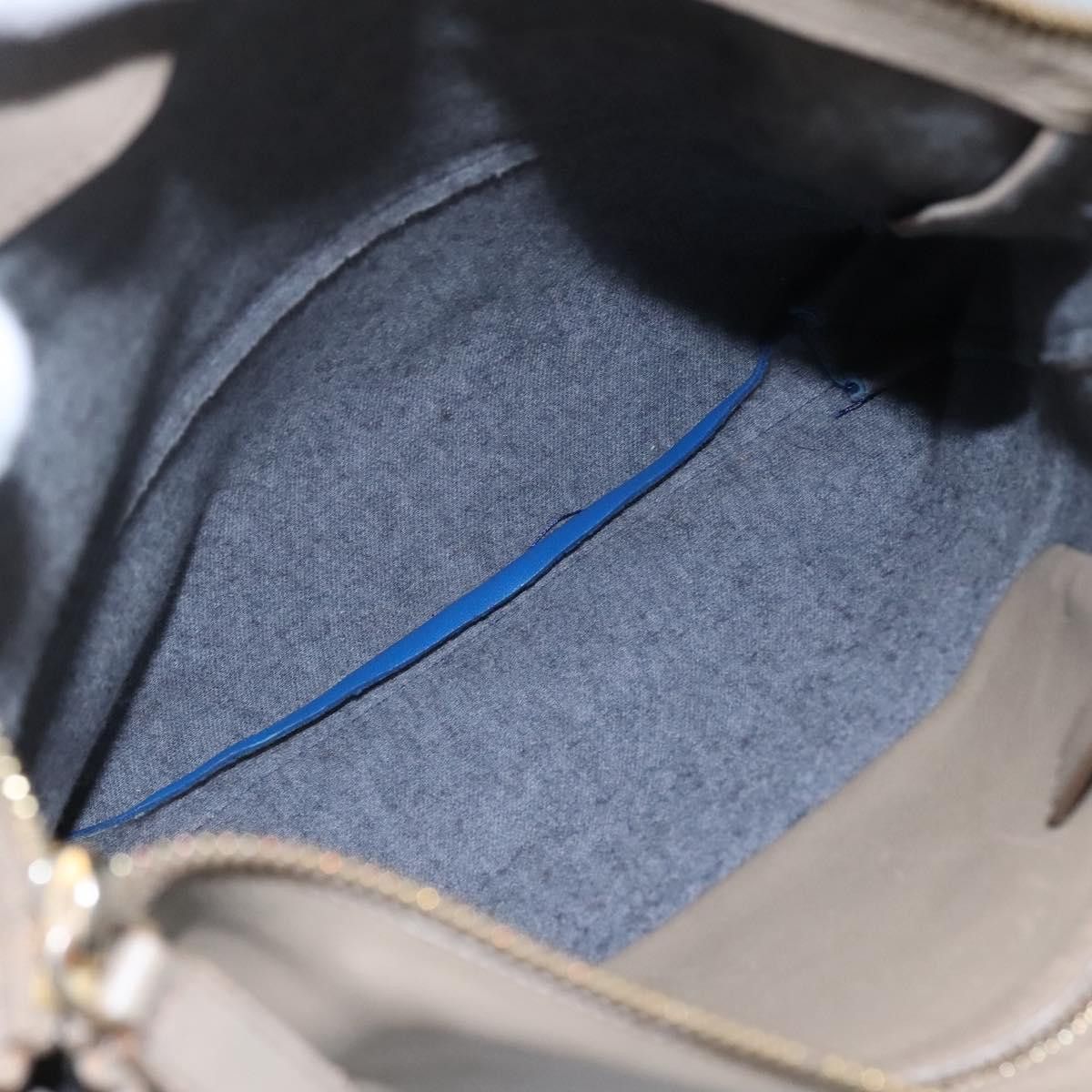 Celine CELINE Shoulder Bag Leather Beige Gold Blue Size ONE SIZE - 10 Thumbnail