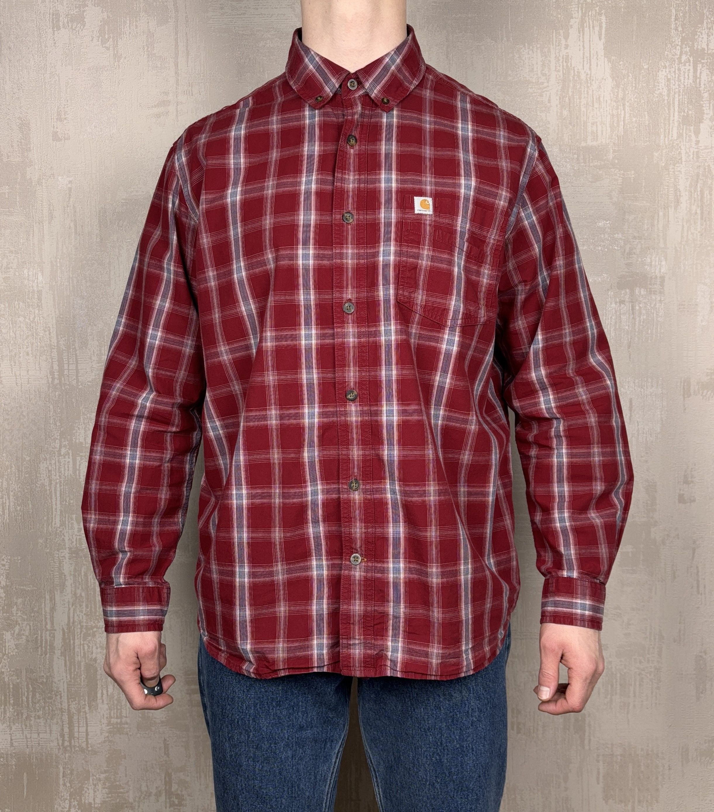 Carhartt × Vintage Carhartt Vintage Check Long Sleeve Shirt Size XL Relaxed Fit Size US XL / EU 56 / 4 - 3 Thumbnail