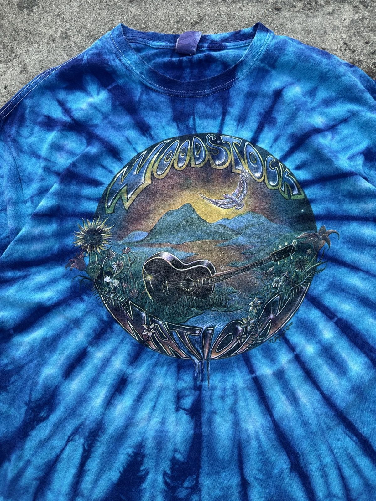 Gildan Vintage Woodstock Nation Tai Dai T-shirt Streetwear Usa XL Size US XL / EU 56 / 4 - 2 Thumbnail