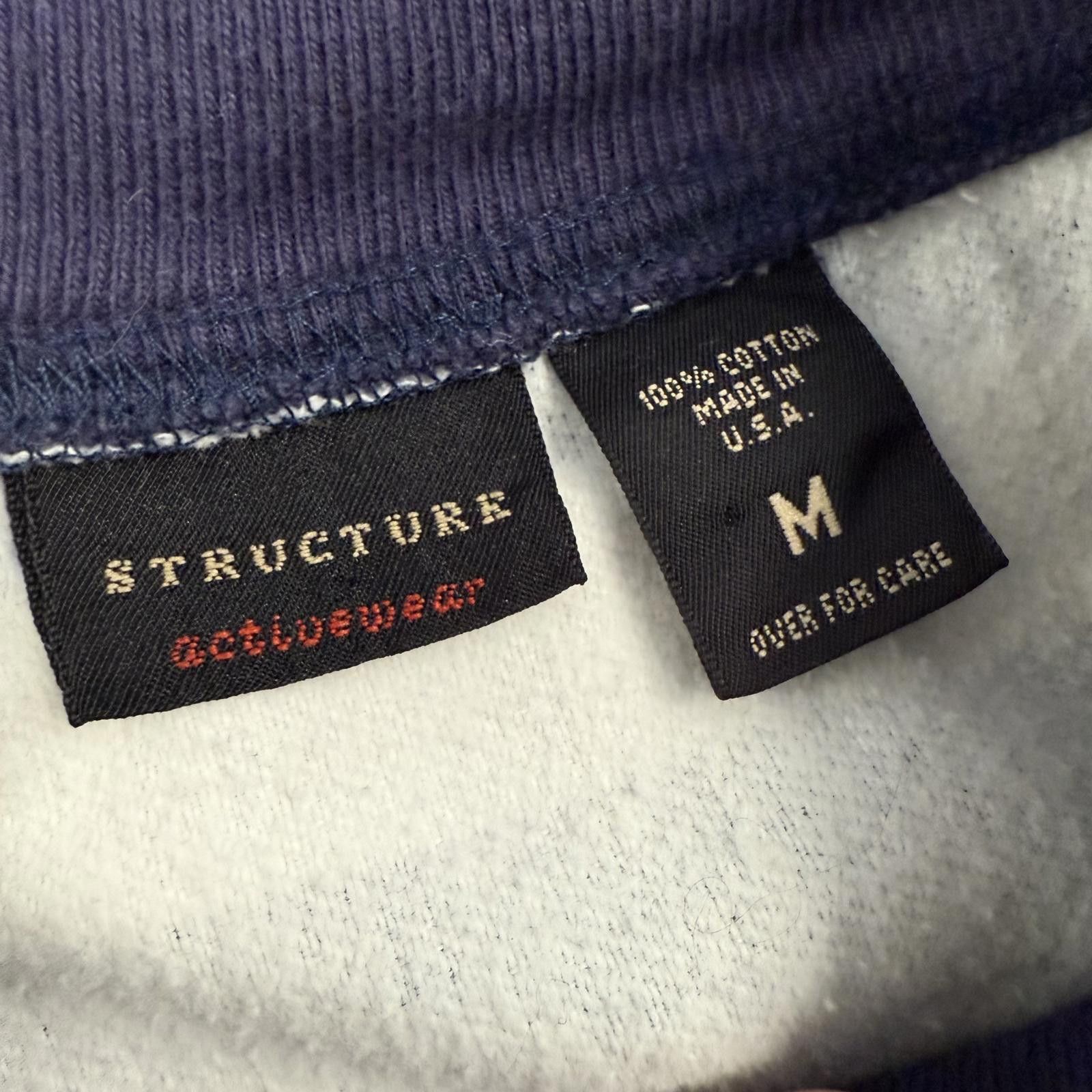 Structure Vintage 90s Structure Multi Striped Sweatshirt RWB Mint Sz M Size US M / EU 48-50 / 2 - 2 Thumbnail