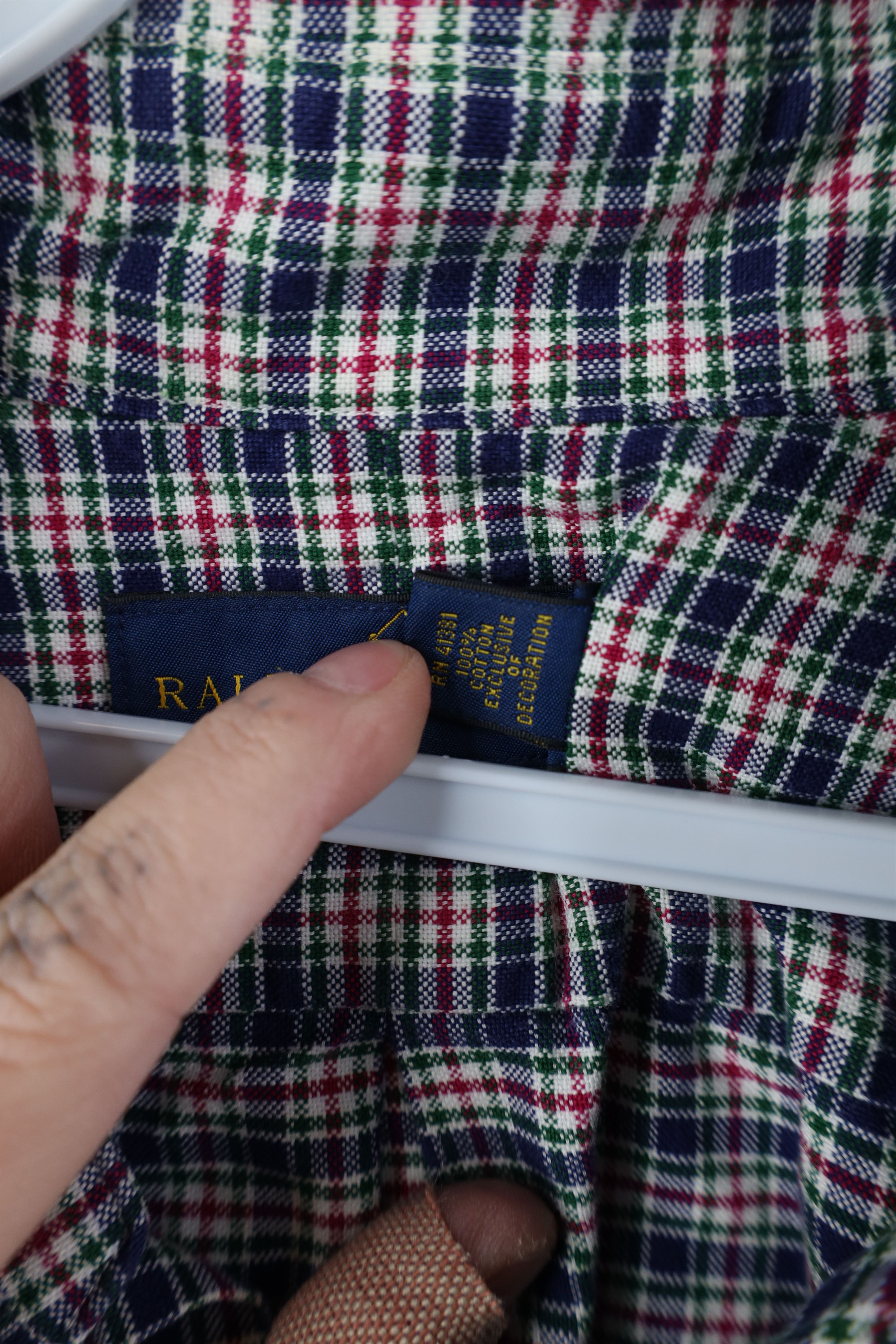 Ralph Lauren Vintage Y2K Ralph Lauren Collared Button Down Shirt Plaid Size US XXL / EU 58 / 5 - 6 Thumbnail