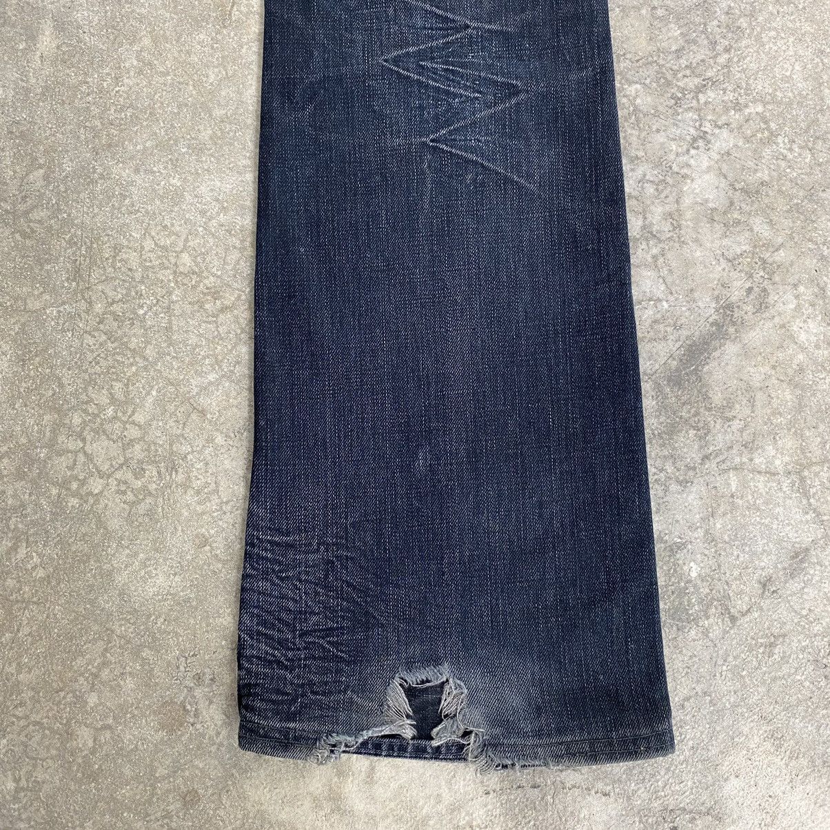 Lee Vintage Lee Faded Black Flared Denim Jeans Size US 34 / EU 50 - 20 Thumbnail