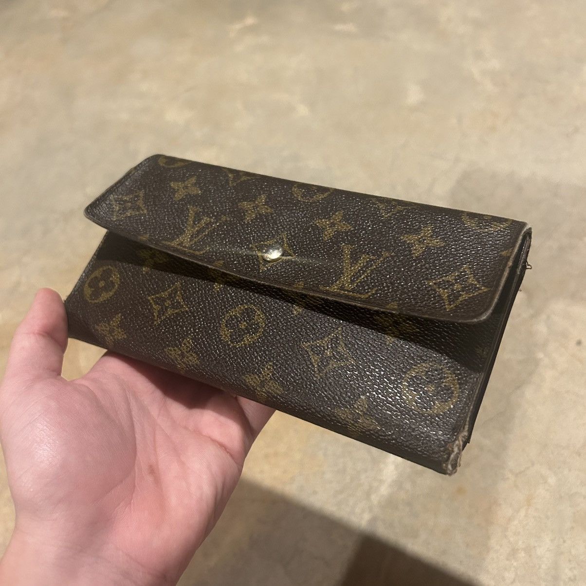 Designer × Louis Vuitton × Vintage Vintage Louis Vuitton LV Monogram Sarah Trifold Long Wallet Size ONE SIZE - 3 Thumbnail