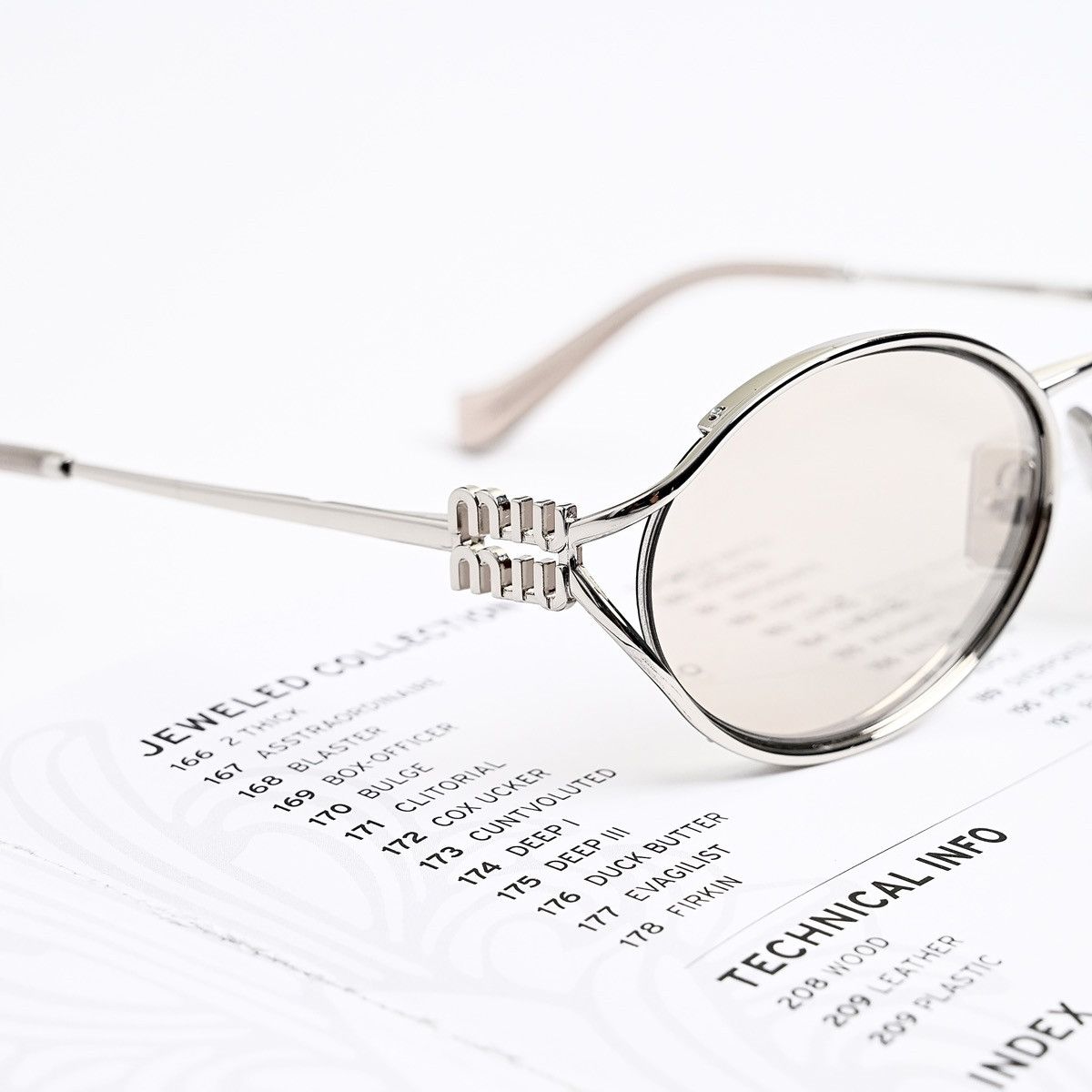 Miu Miu MIU MIU 0MU 52YS SUNGLASSES Size ONE SIZE - 3 Thumbnail