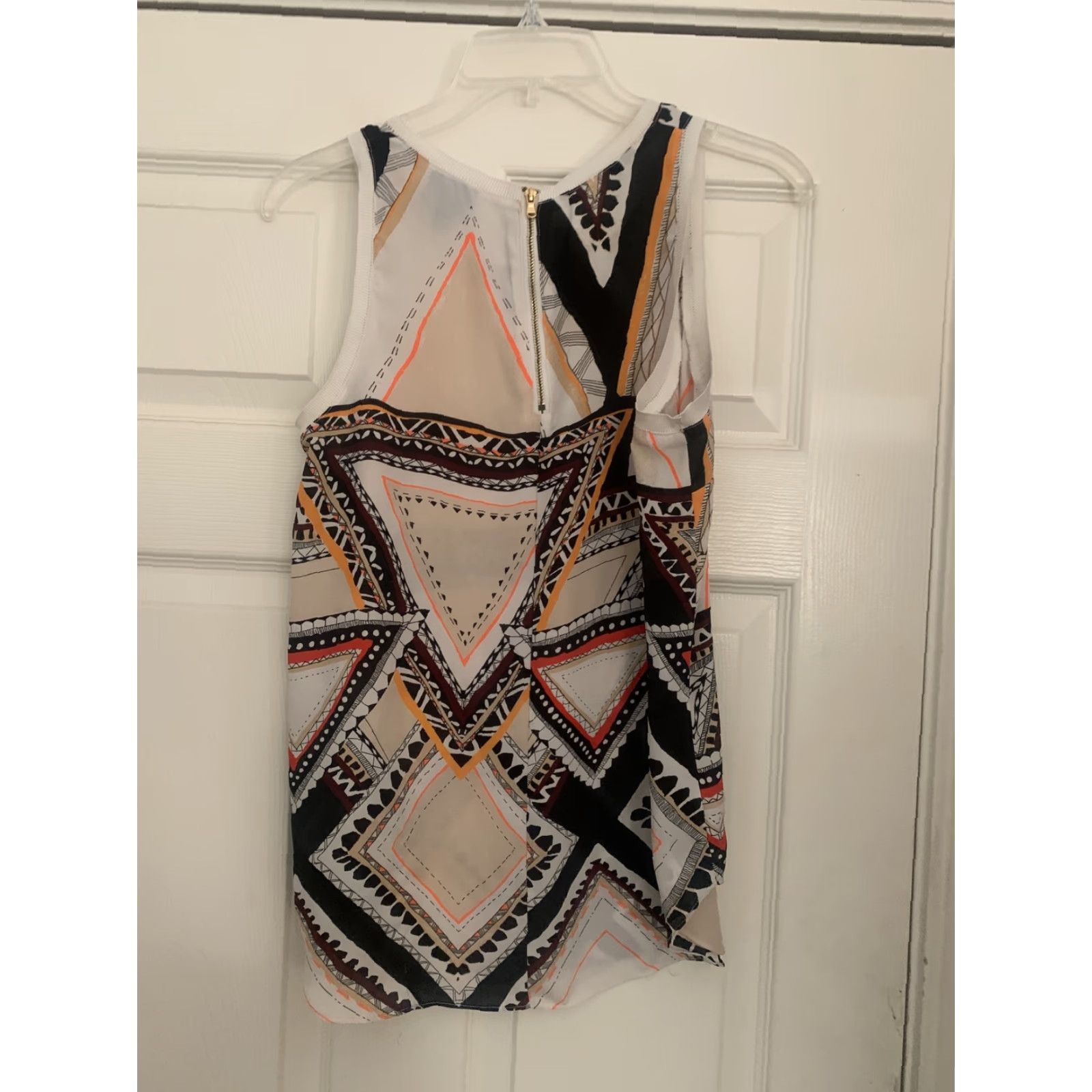 Mossimo Mossimo Tank Top Womens Medium Multicolor Shirt Sleeveless Back Zipper M Colorful Womens Mossimo Tank Top Size M / US 6-8 / IT 42-44 - 3 Thumbnail