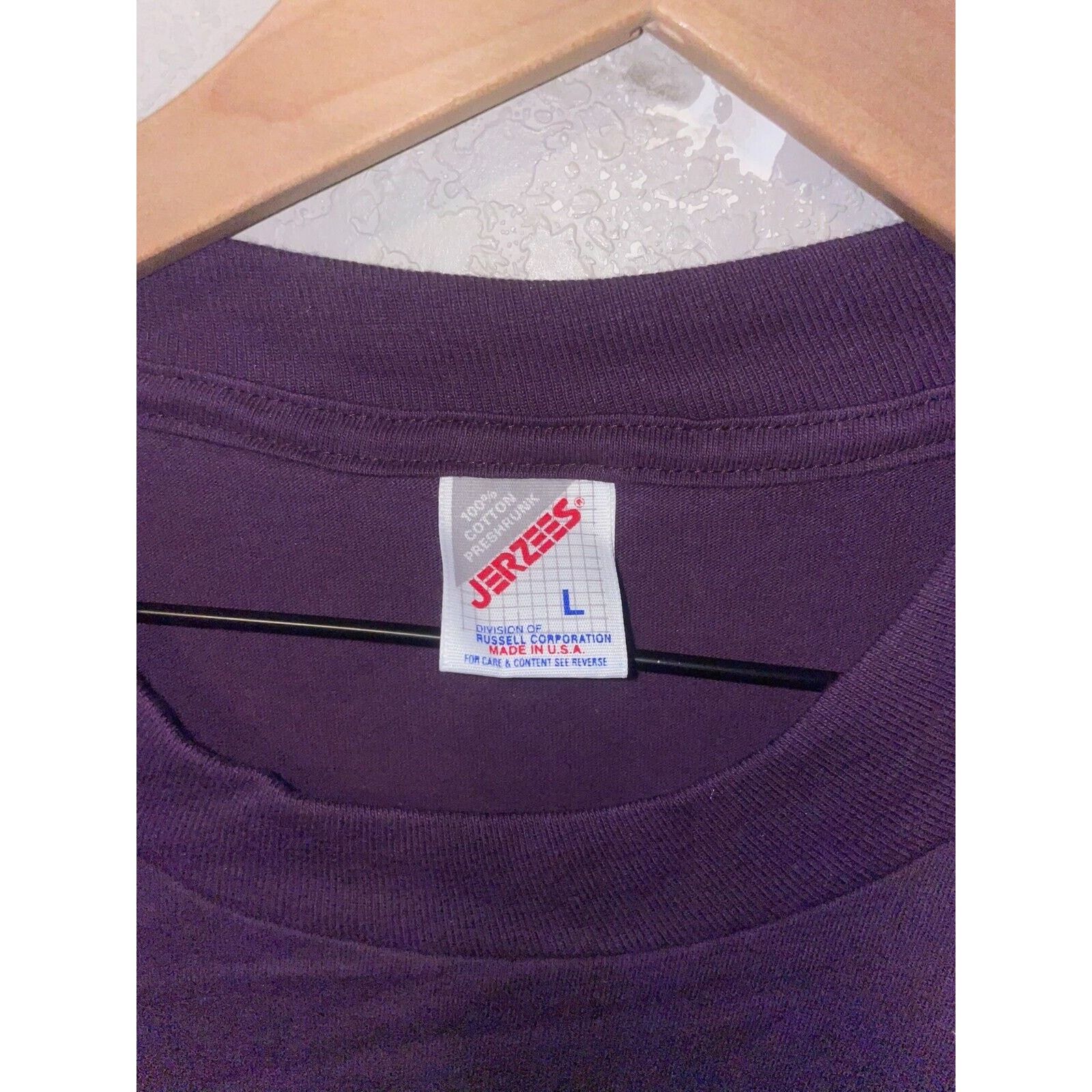 Jerzees Vintage Arizona Purple Shirt Native American Feathers Tee L Size US L / EU 52-54 / 3 - 6 Thumbnail