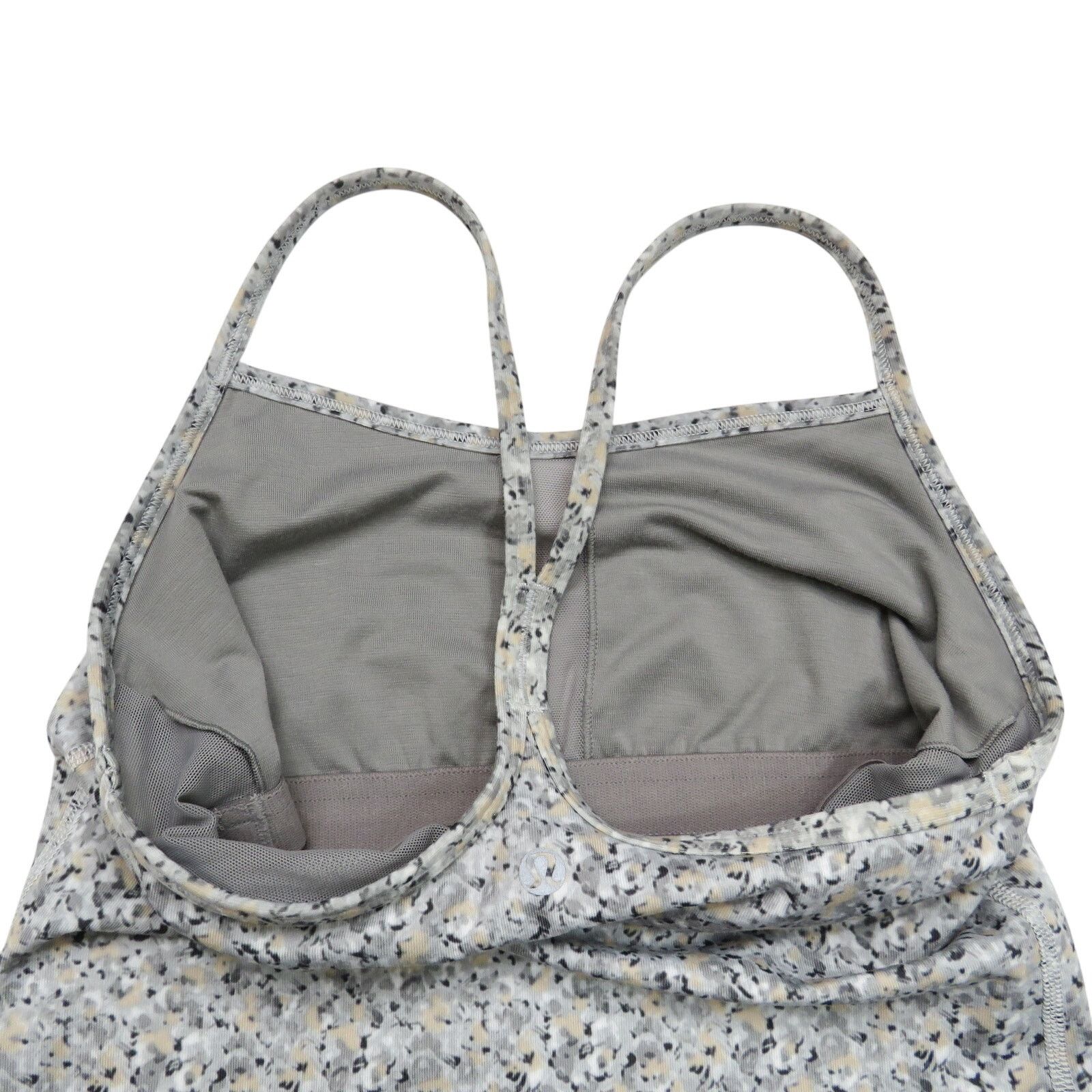Lululemon Lululemon Gray Speckled Power Y Tank Size 4 Size S / US 4 / IT 40 - 3 Thumbnail
