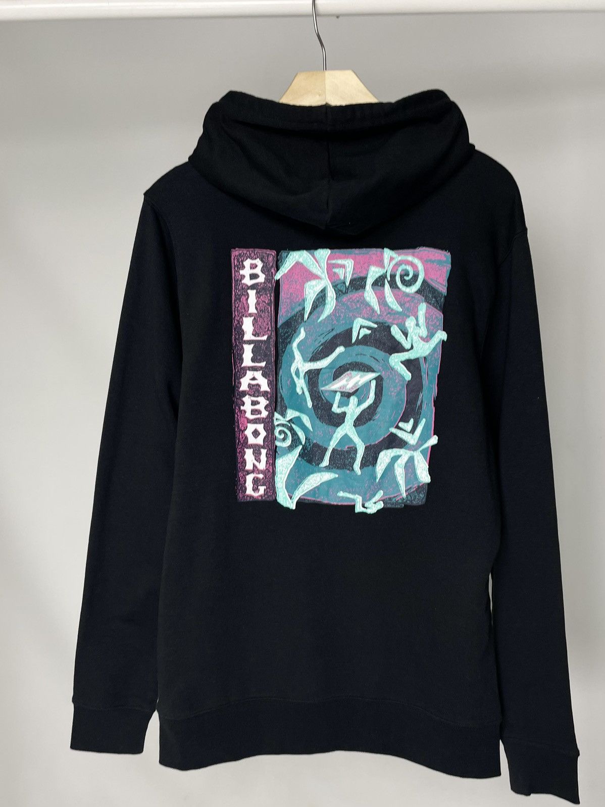 Billabong Billabong Rasta Surfer Print Black Hoodie Pullover Size US M / EU 48-50 / 2 - 1 Thumbnail