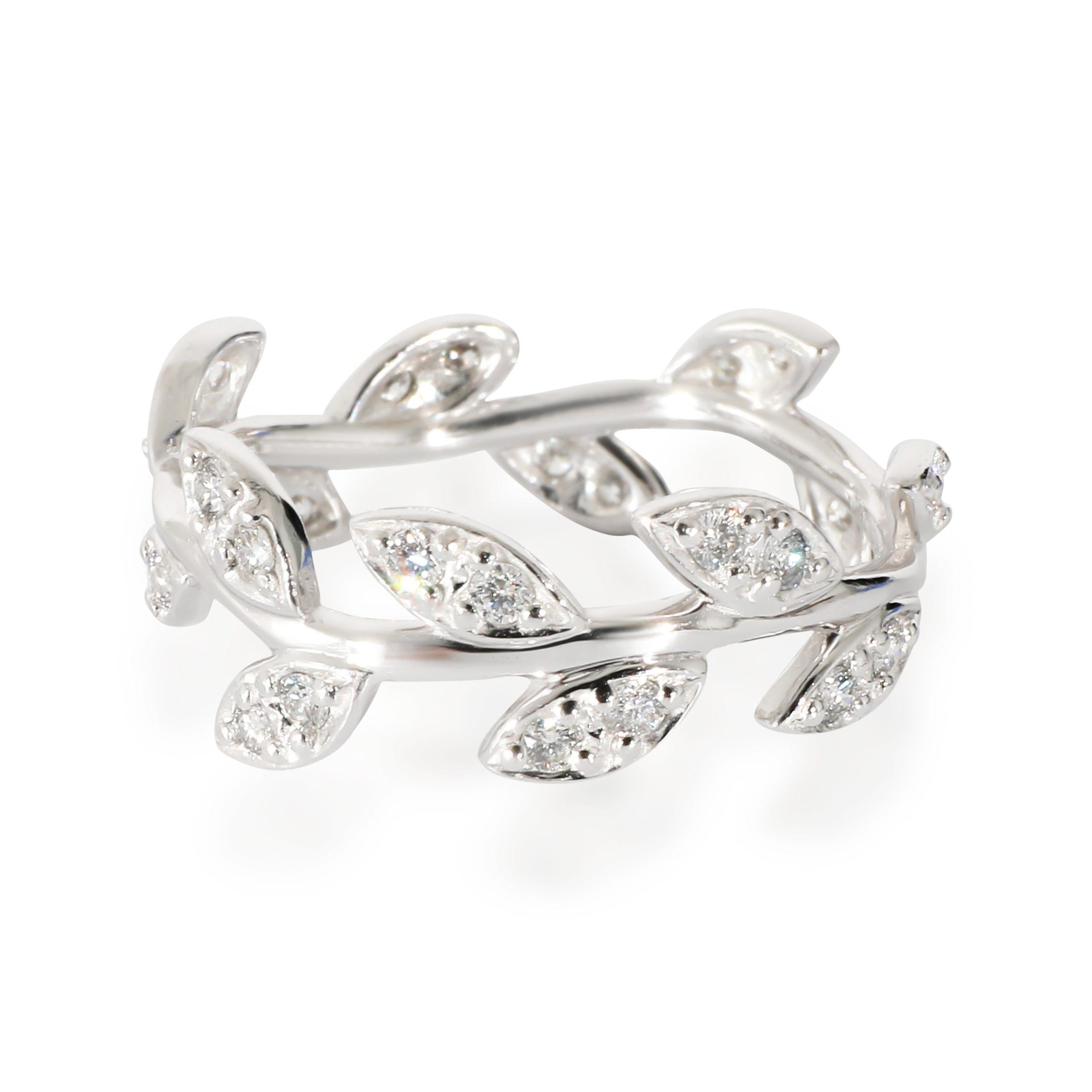 Tiffany Paloma Picasso Olive Leaf Ring in 18K White Gold - Main Image